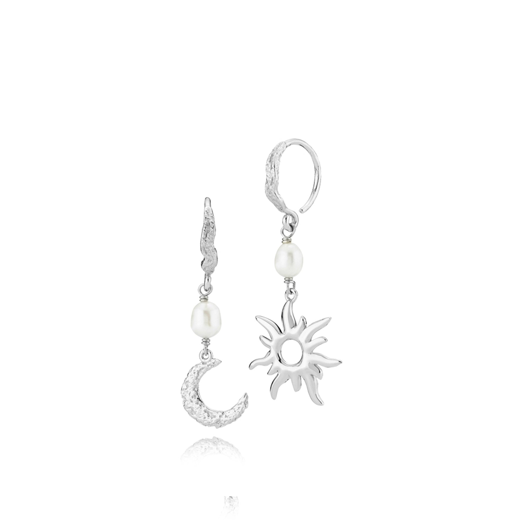 Universe Sun And Moon Earrings fra Sistie i Sølv Sterling 925