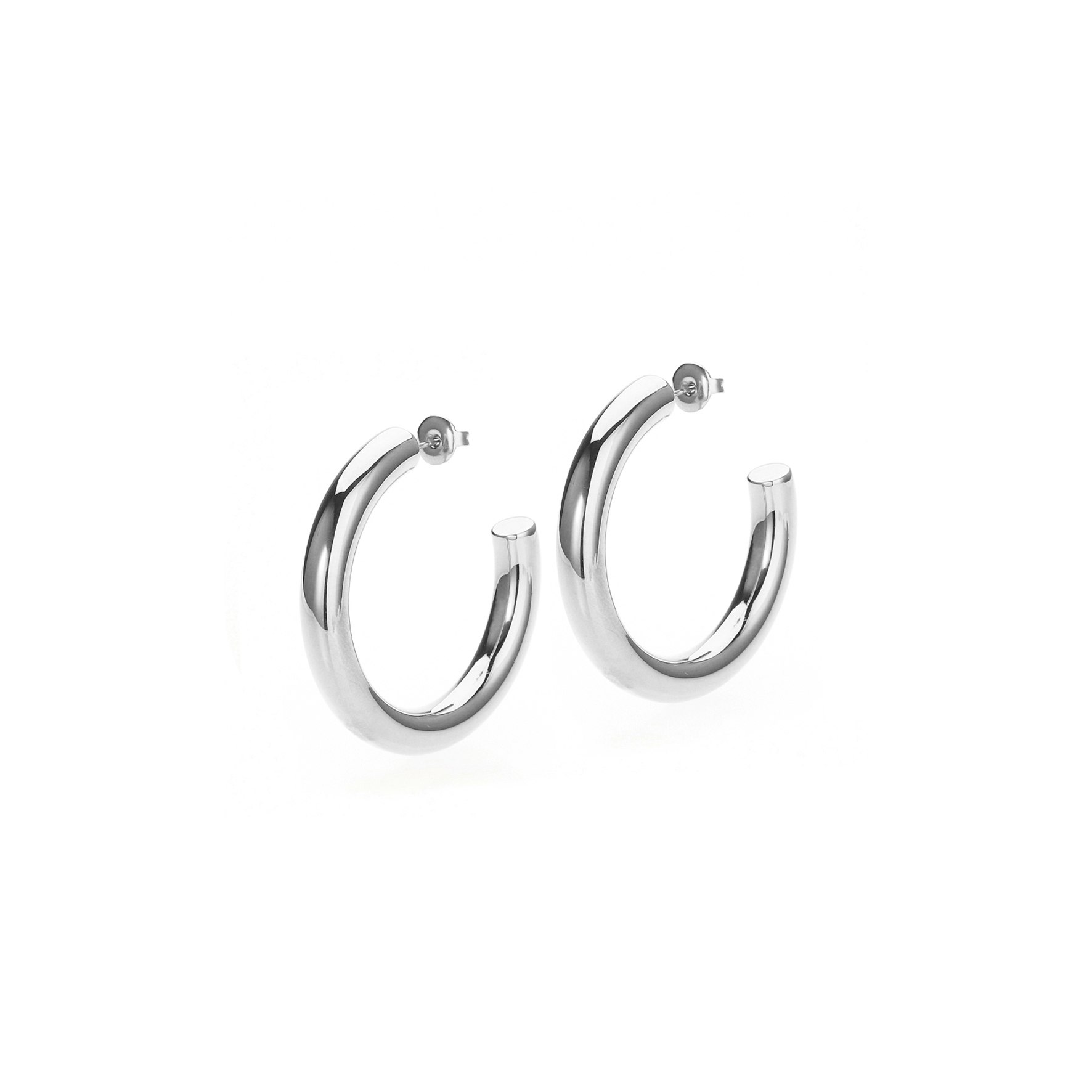 Aura Large Hoops from Sistie 2nd in Stainless steel