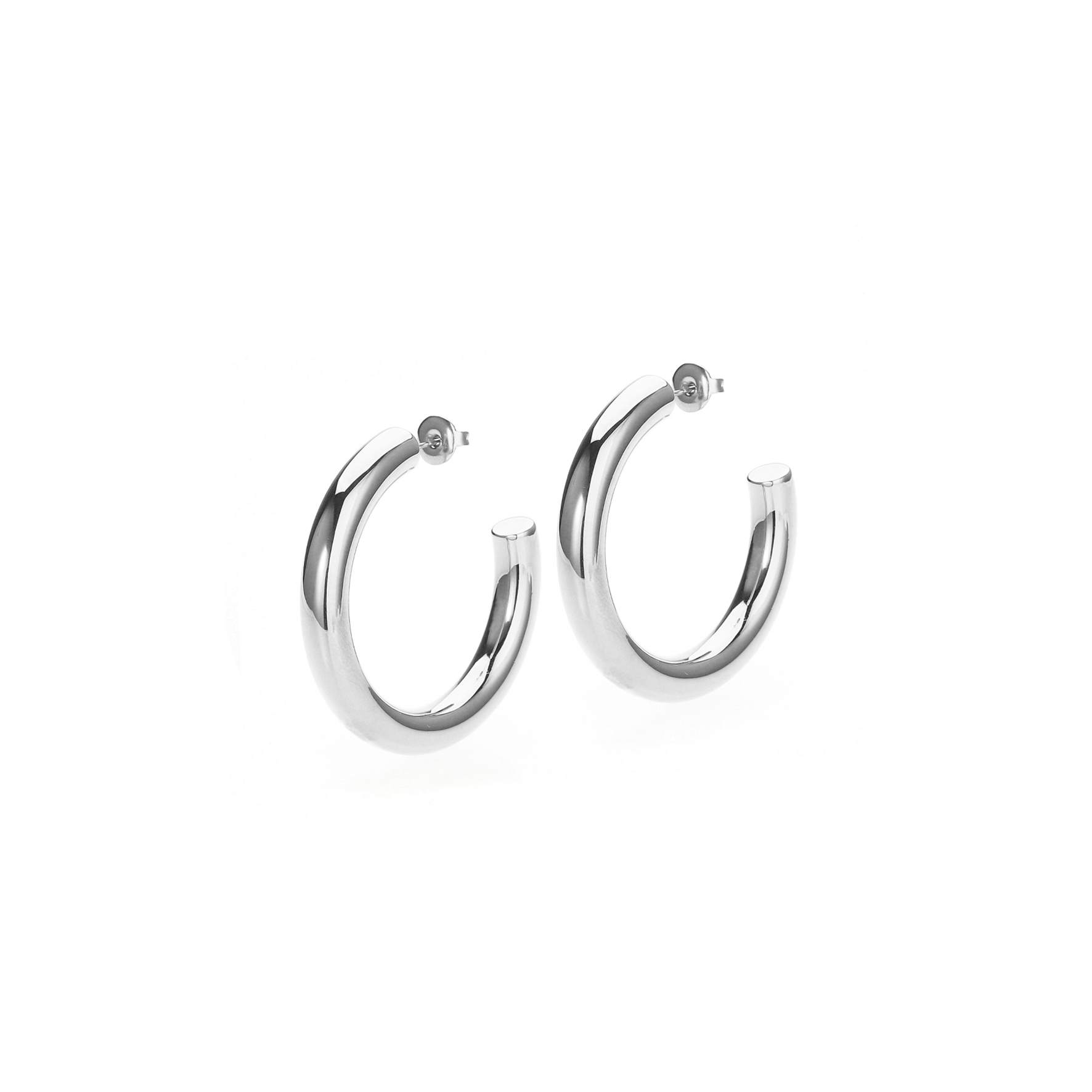 Aura Large Hoops from Sistie 2nd in Stainless steel