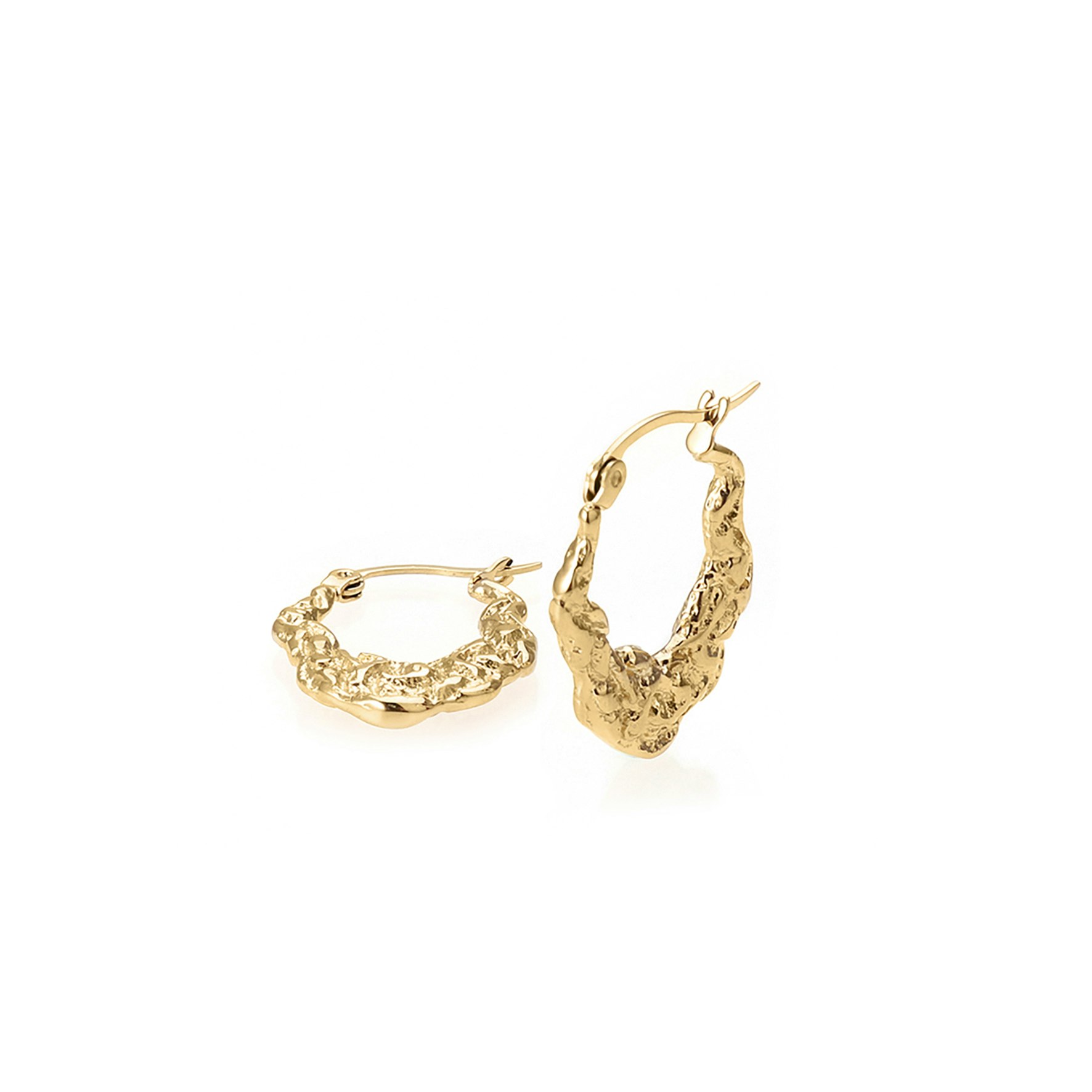 Xenia x Sistie 2nd Medium Earrings fra Sistie 2nd i Forgylt Rustfritt stål