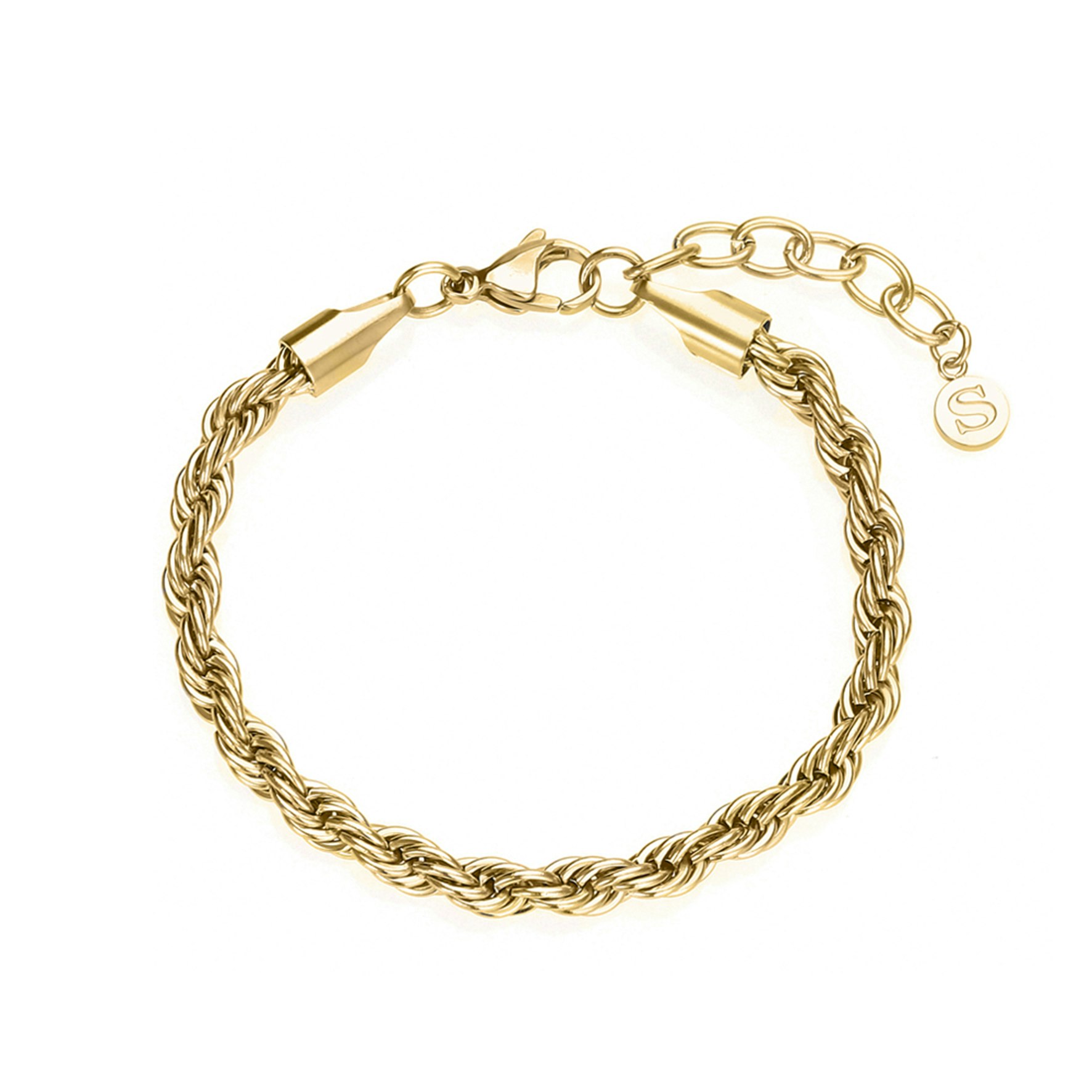 Rope Bracelet von Sistie 2nd in Vergoldetes Edelstahl