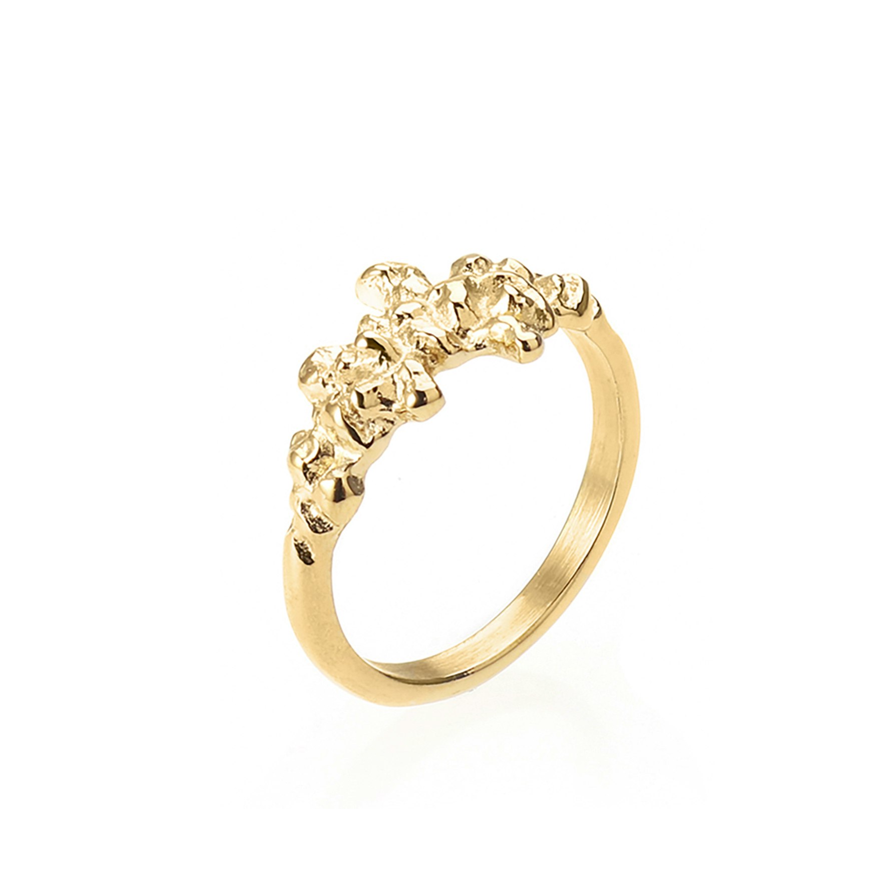 Xenia x Sistie 2nd Small Ring from Sistie 2nd in Goldplated stainless steel