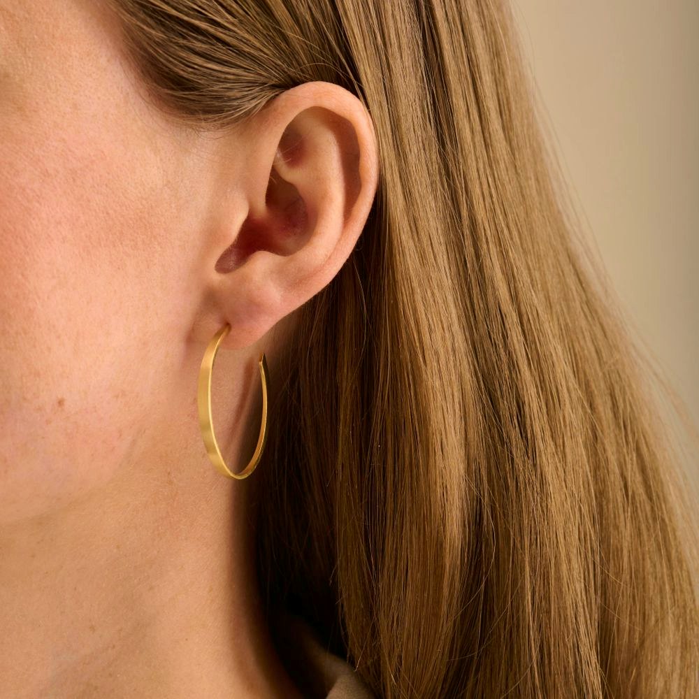 Eclipse Earrings fra Pernille Corydon i Forgylt-Sølv Sterling 925
