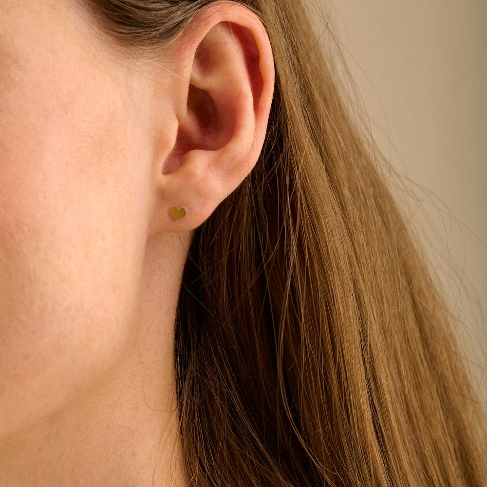 Mini Heart Earsticks fra Pernille Corydon i Forgylt-Sølv Sterling 925
