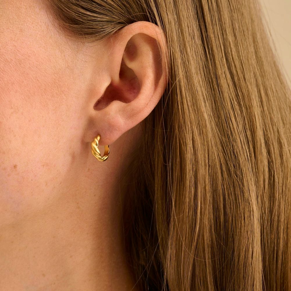 Small Hana Earrings fra Pernille Corydon i Forgylt-Sølv Sterling 925