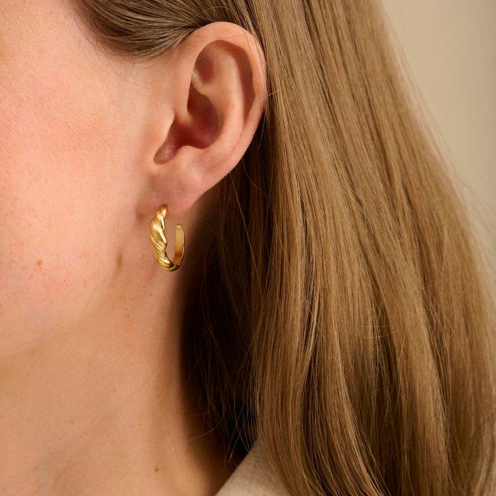 Hana Earrings fra Pernille Corydon i Forgylt-Sølv Sterling 925