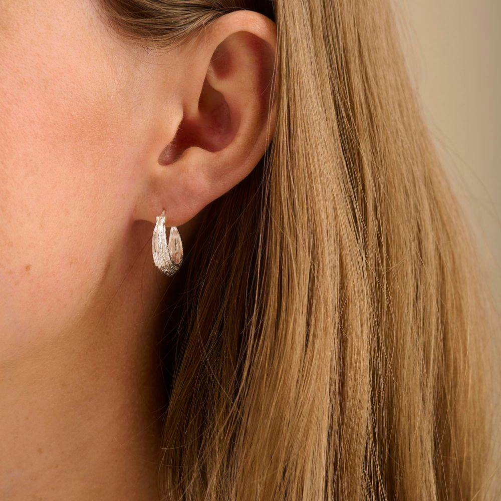 Small Coastline Earrings fra Pernille Corydon i Sølv Sterling 925