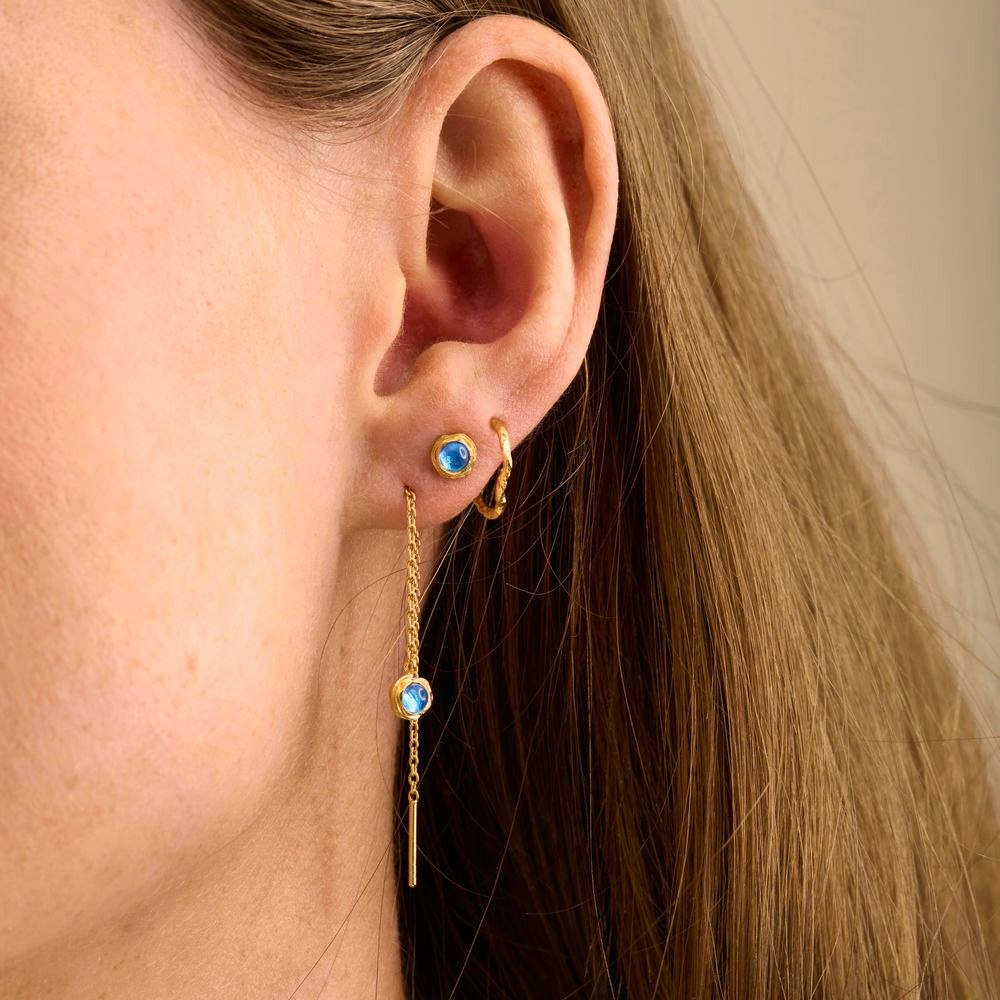 Blue Hour Earring Box from Pernille Corydon in Goldplated Silver Sterling 925