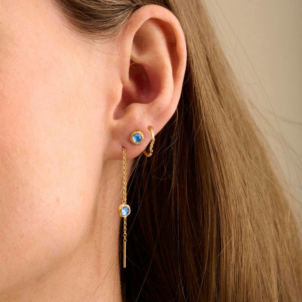 Blue Hour Earring Box von Pernille Corydon in Vergoldet-Silber Sterling 925