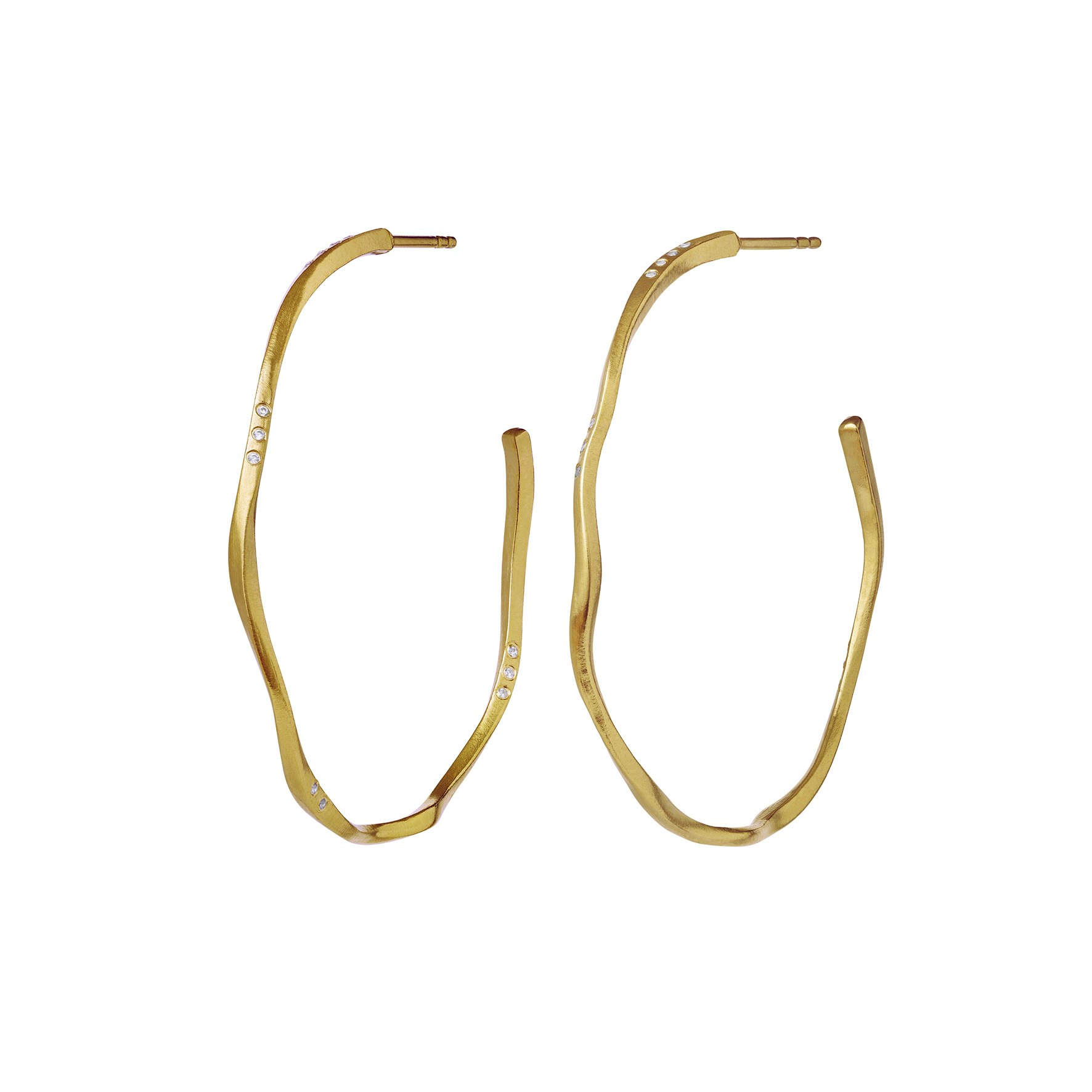 Echo Grande Earrings od Maanesten w Pozłacane srebro próby 925.