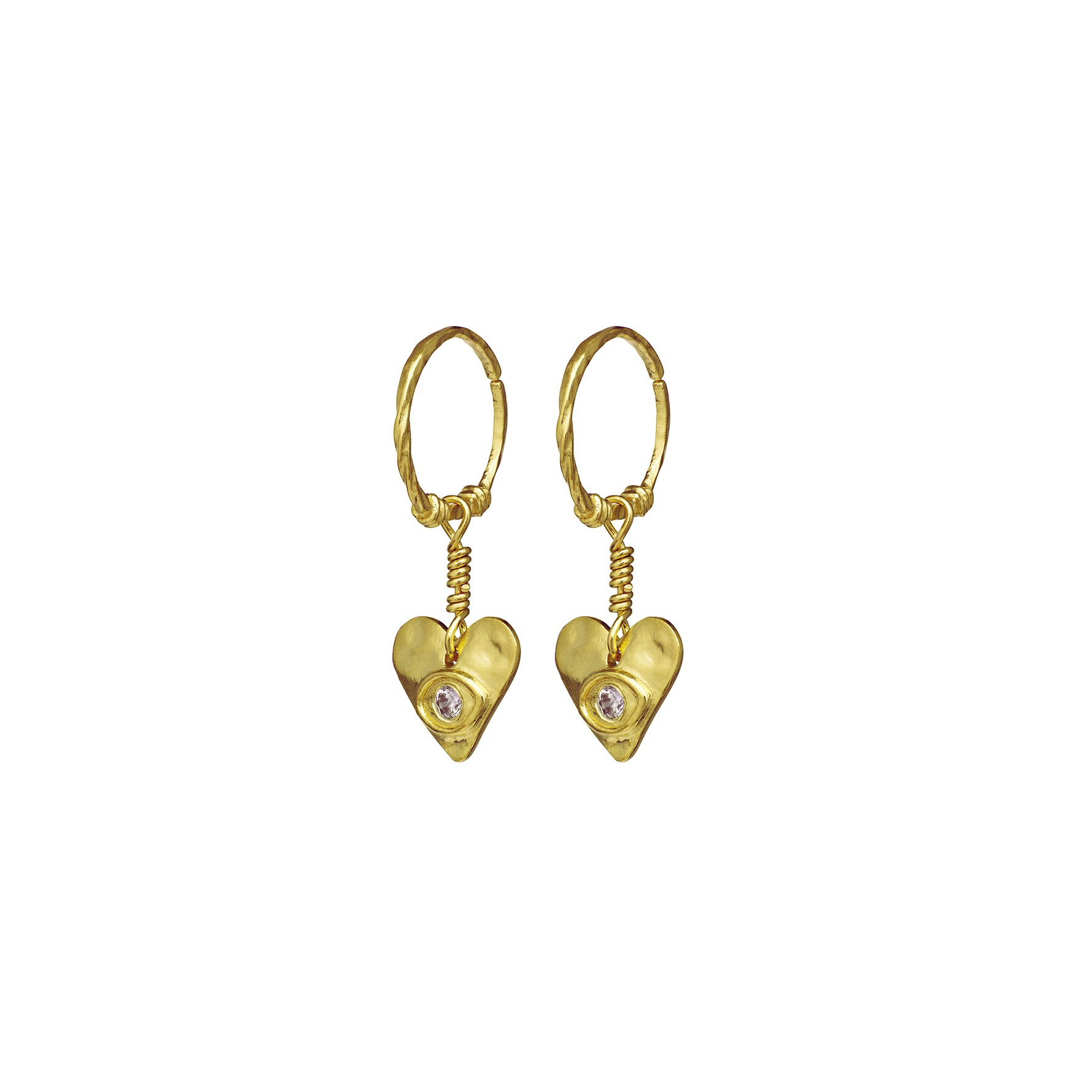 Hestia Earrings fra Maanesten i Forgylt-Sølv Sterling 925