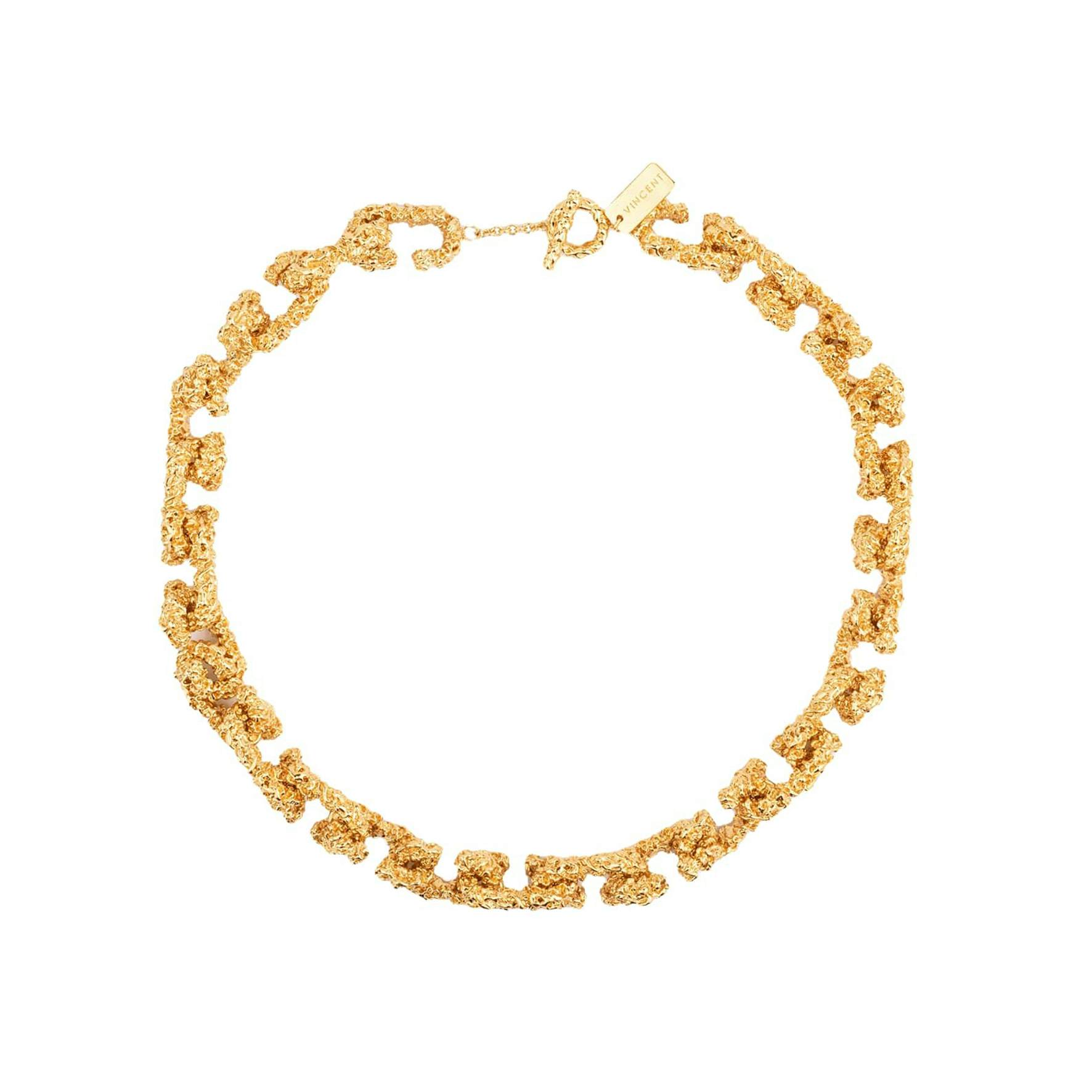 Chain Of Riddle Necklace from House Of Vincent in Goldplated Brass