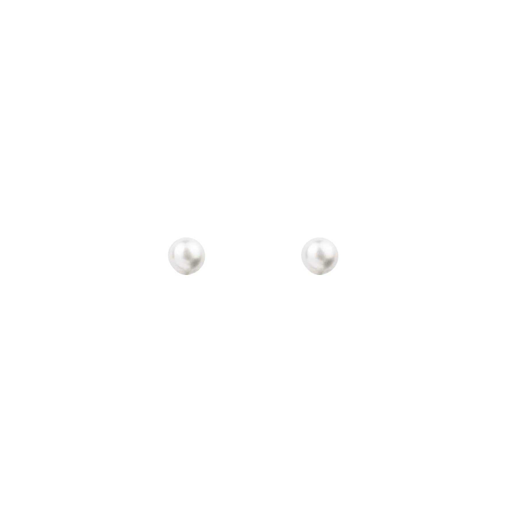 Venus Dot White Earsticks fra House Of Vincent i Forgyldt-Sølv Sterling 925