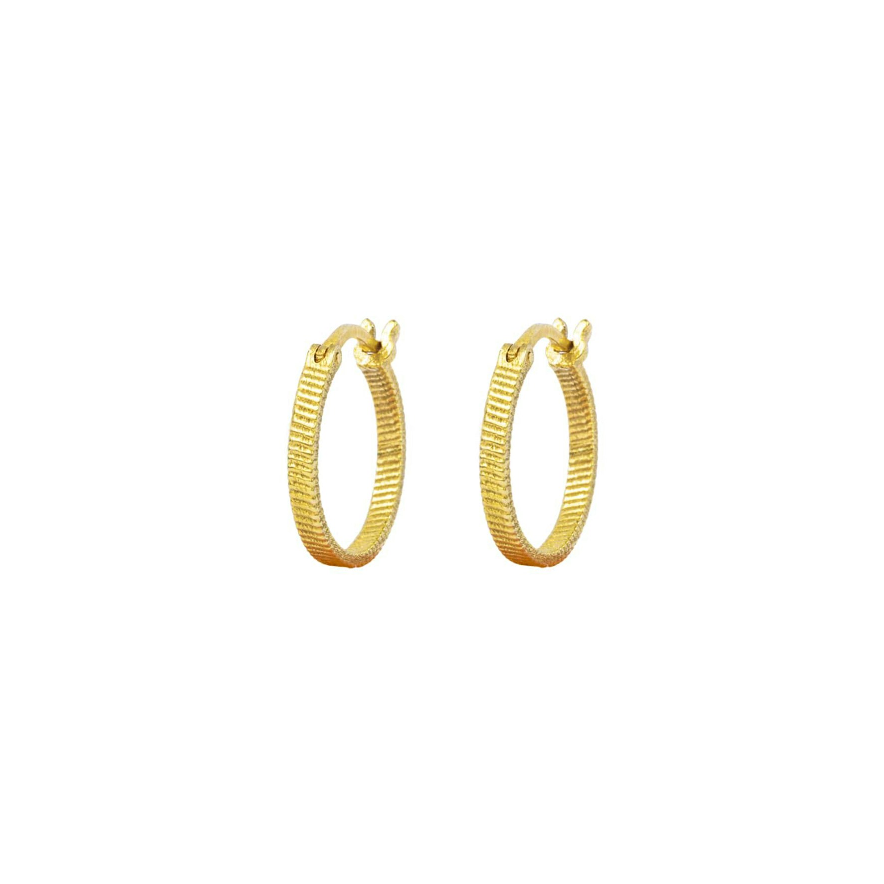 Fortune Teller Hoops Medium from House Of Vincent in Goldplated Silver Sterling 925