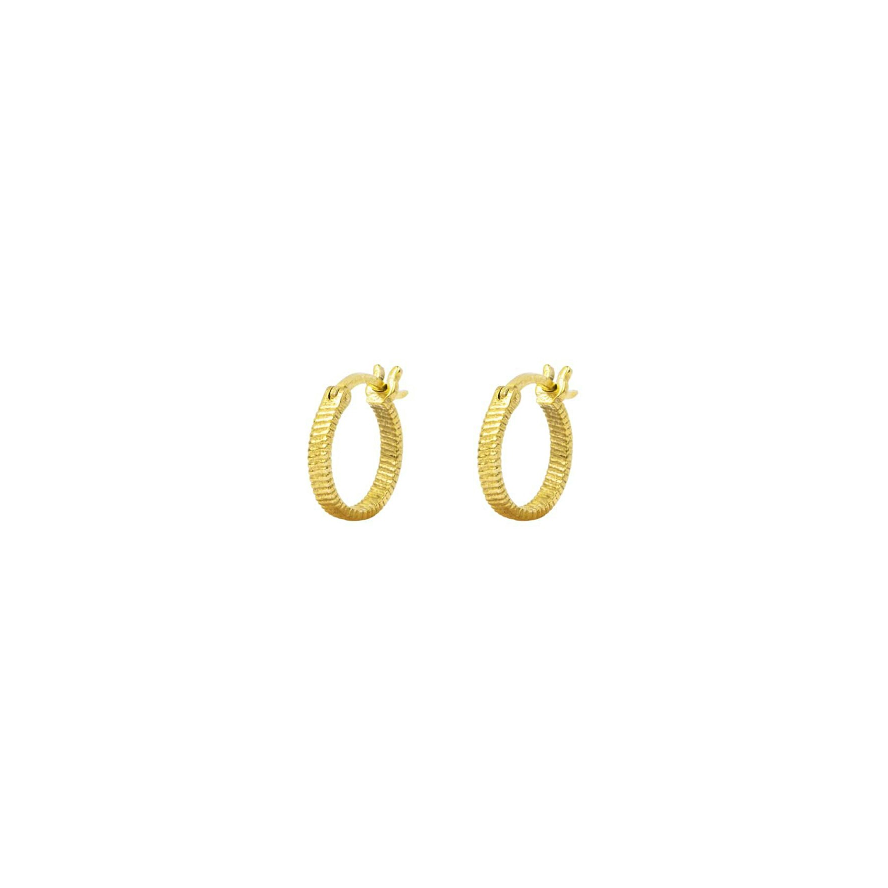 Fortune Teller Hoops Small from House Of Vincent in Goldplated Silver Sterling 925