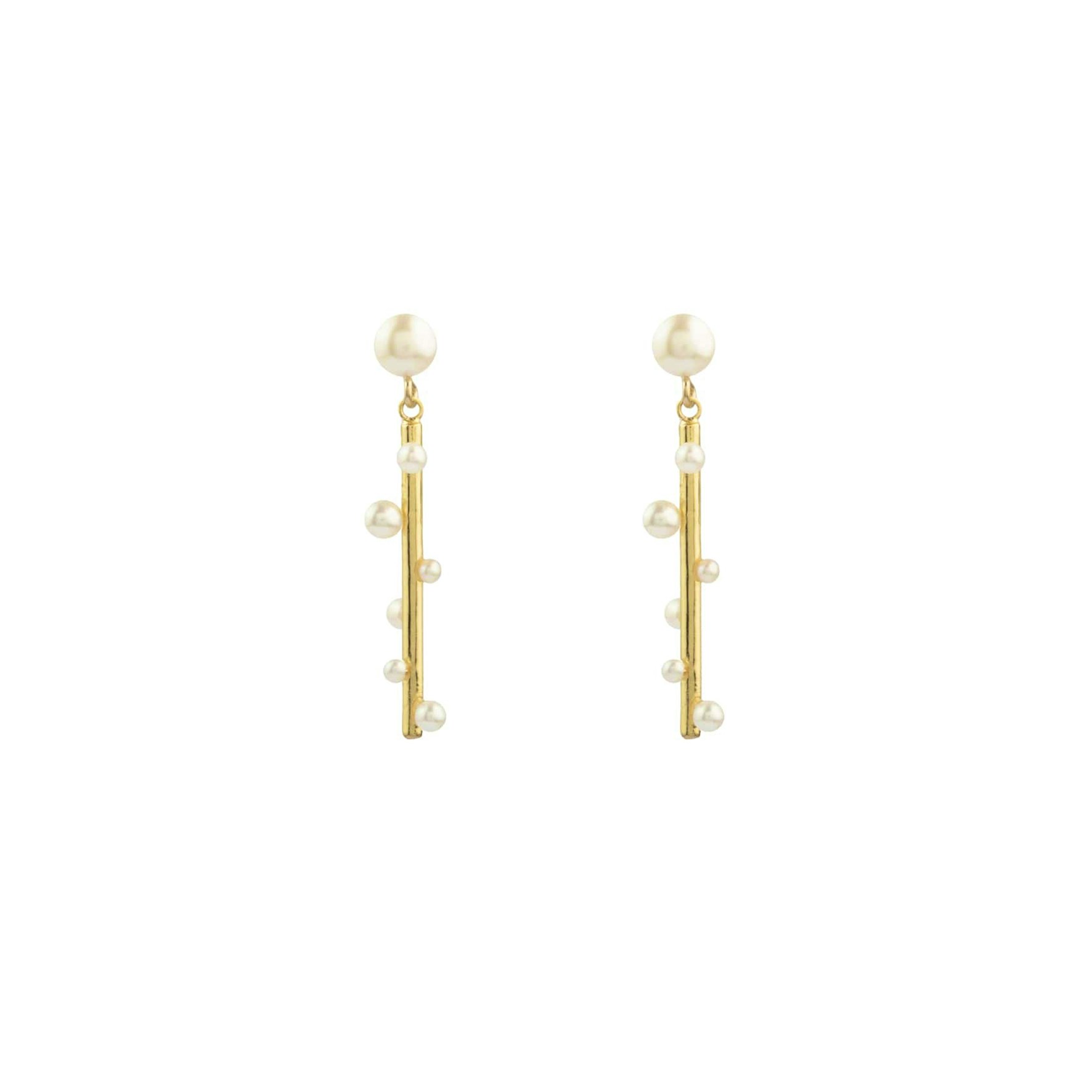 Venus Monument Earrings von House Of Vincent in Vergoldet-Silber Sterling 925