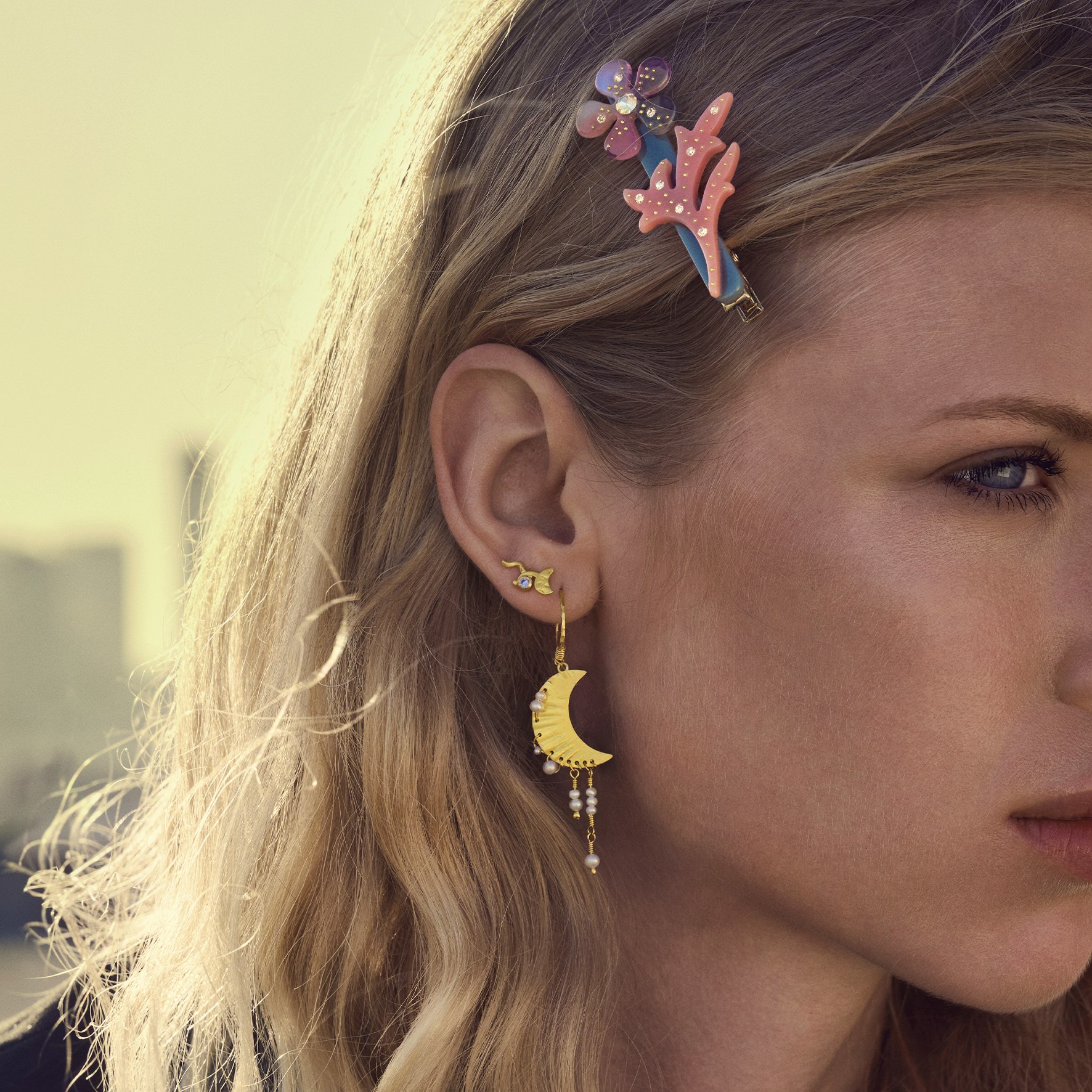Esta Earrings z Maanesten v Pozlacené stříbro sterling 925