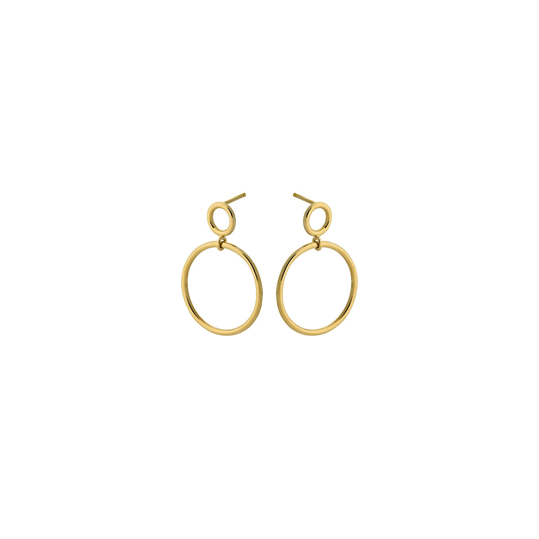 Globe Earrings von Pernille Corydon in Vergoldet-Silber Sterling 925