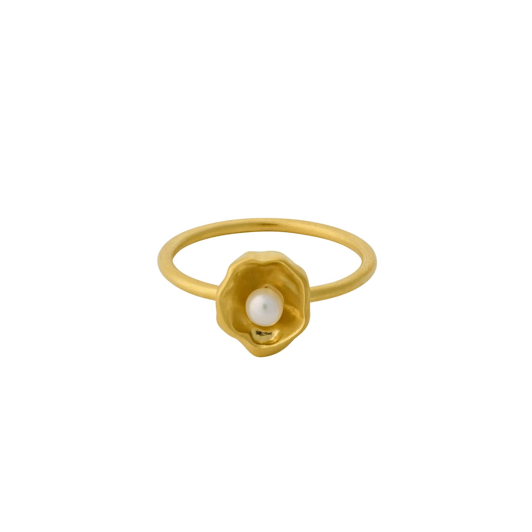 Hidden Pearl Ring fra Pernille Corydon i Forgylt-Sølv Sterling 925