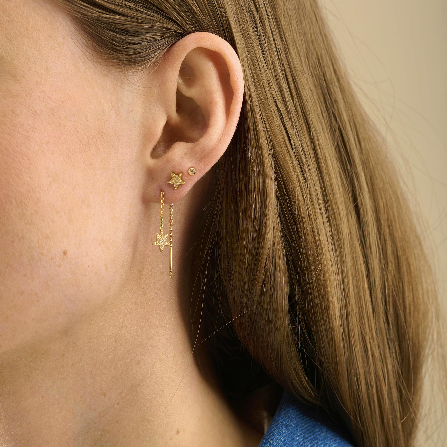 Sparkling Star Earring Box fra Pernille Corydon i Sølv Sterling 925