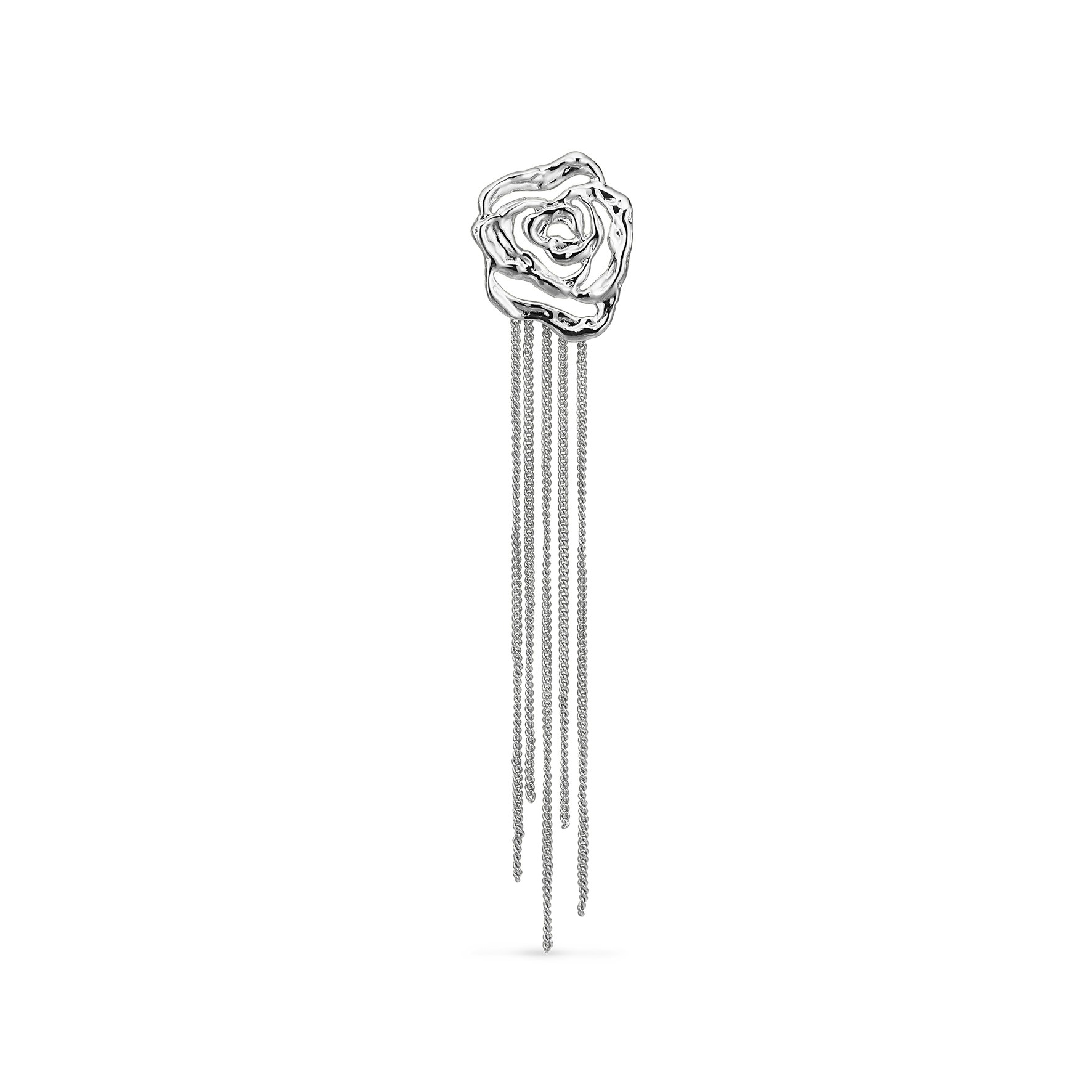 Rose Chain Earring Left fra Jane Kønig i Sølv Sterling 925
