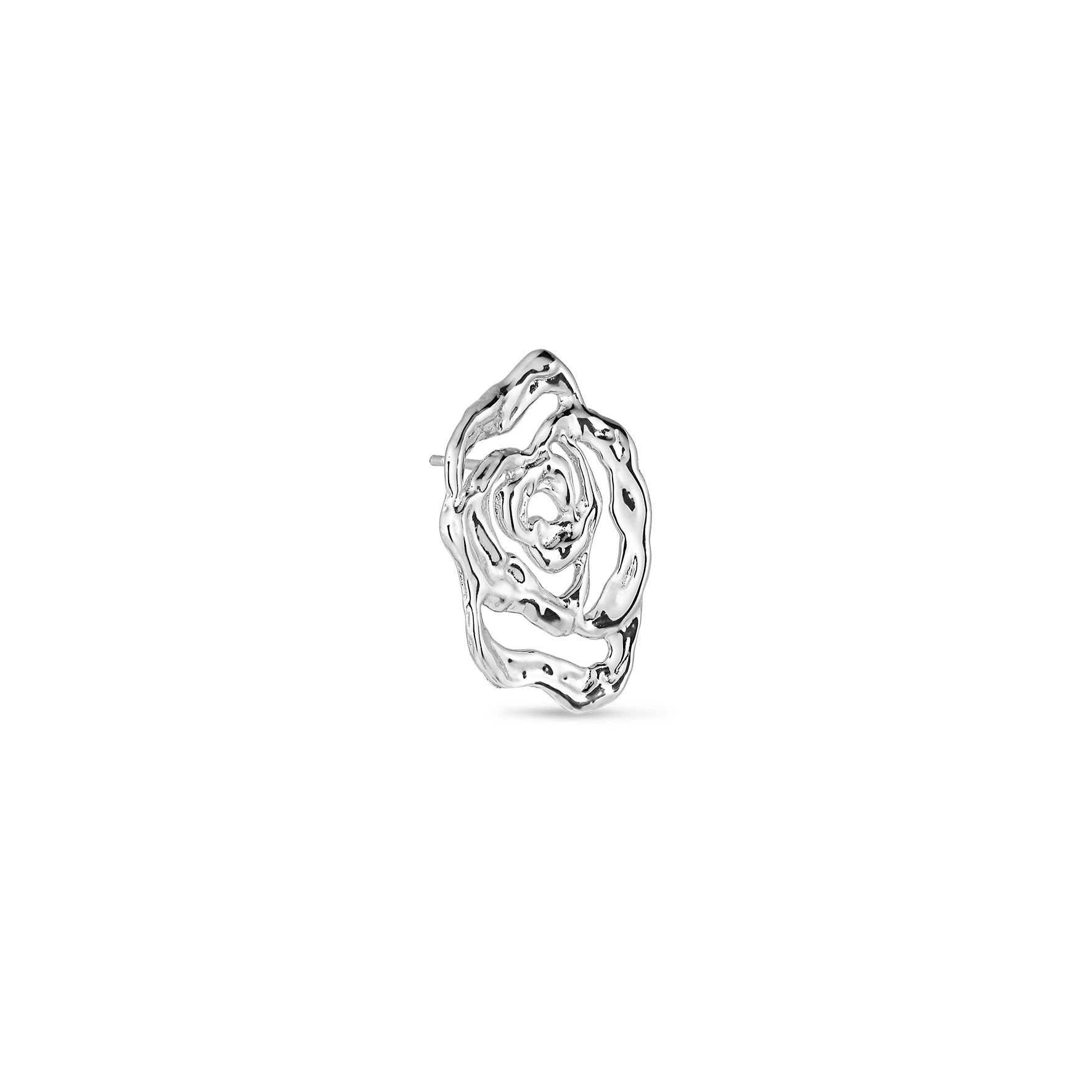 Rose Earring Left van Jane Kønig in Zilver Sterling 925