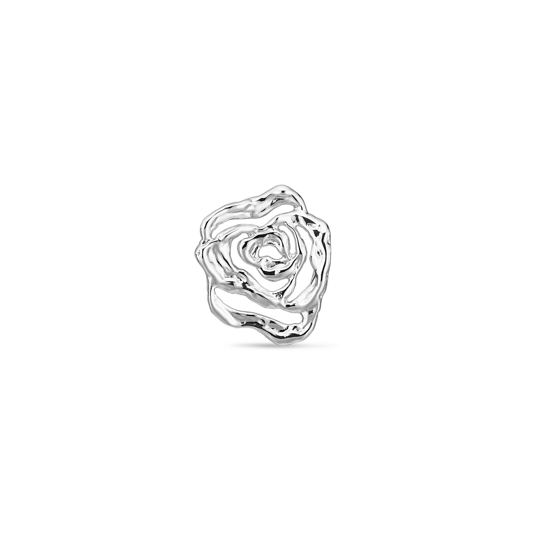 Rose Earring Left van Jane Kønig in Zilver Sterling 925