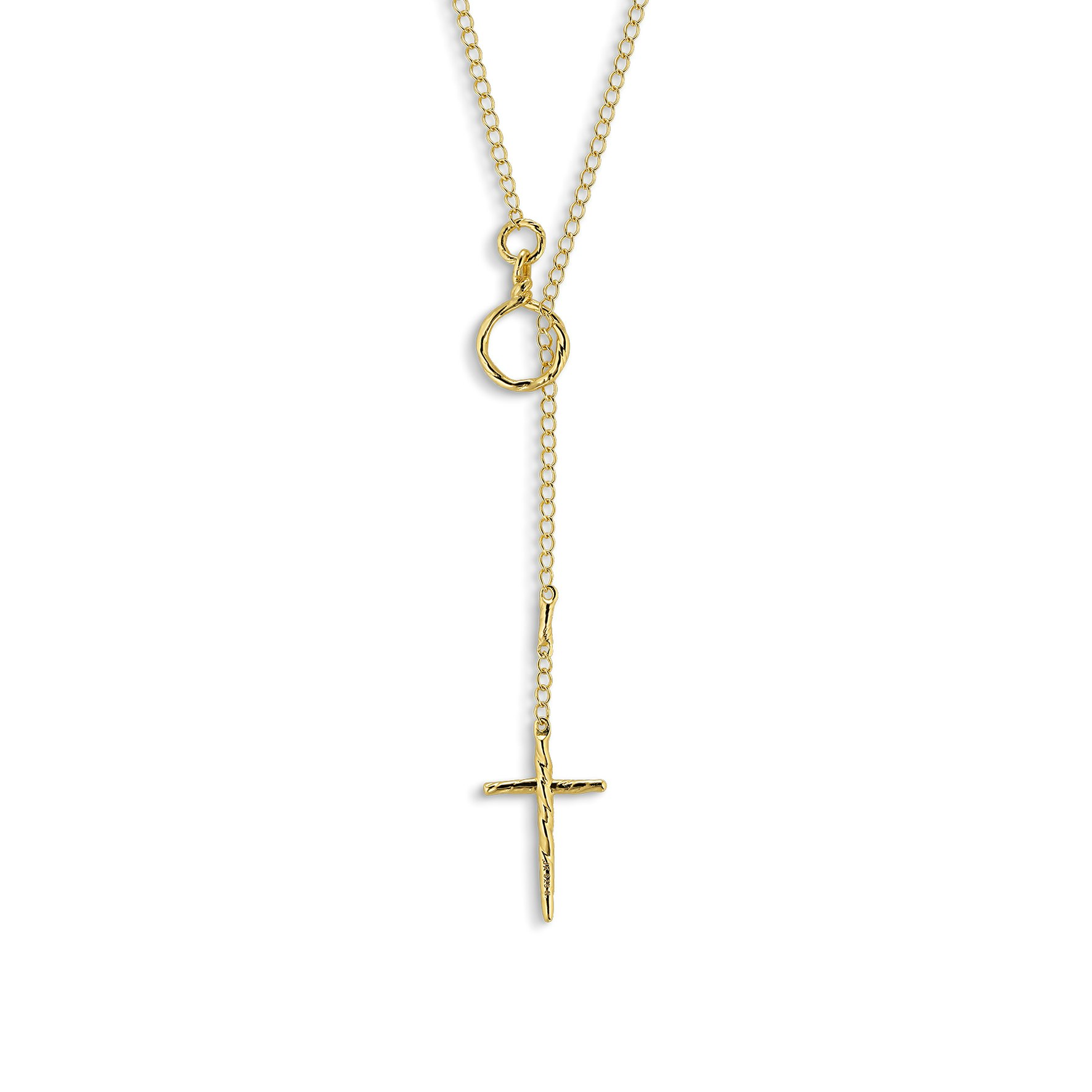 Toggle Cross Necklace z Jane Kønig v Stříbro Sterling 925