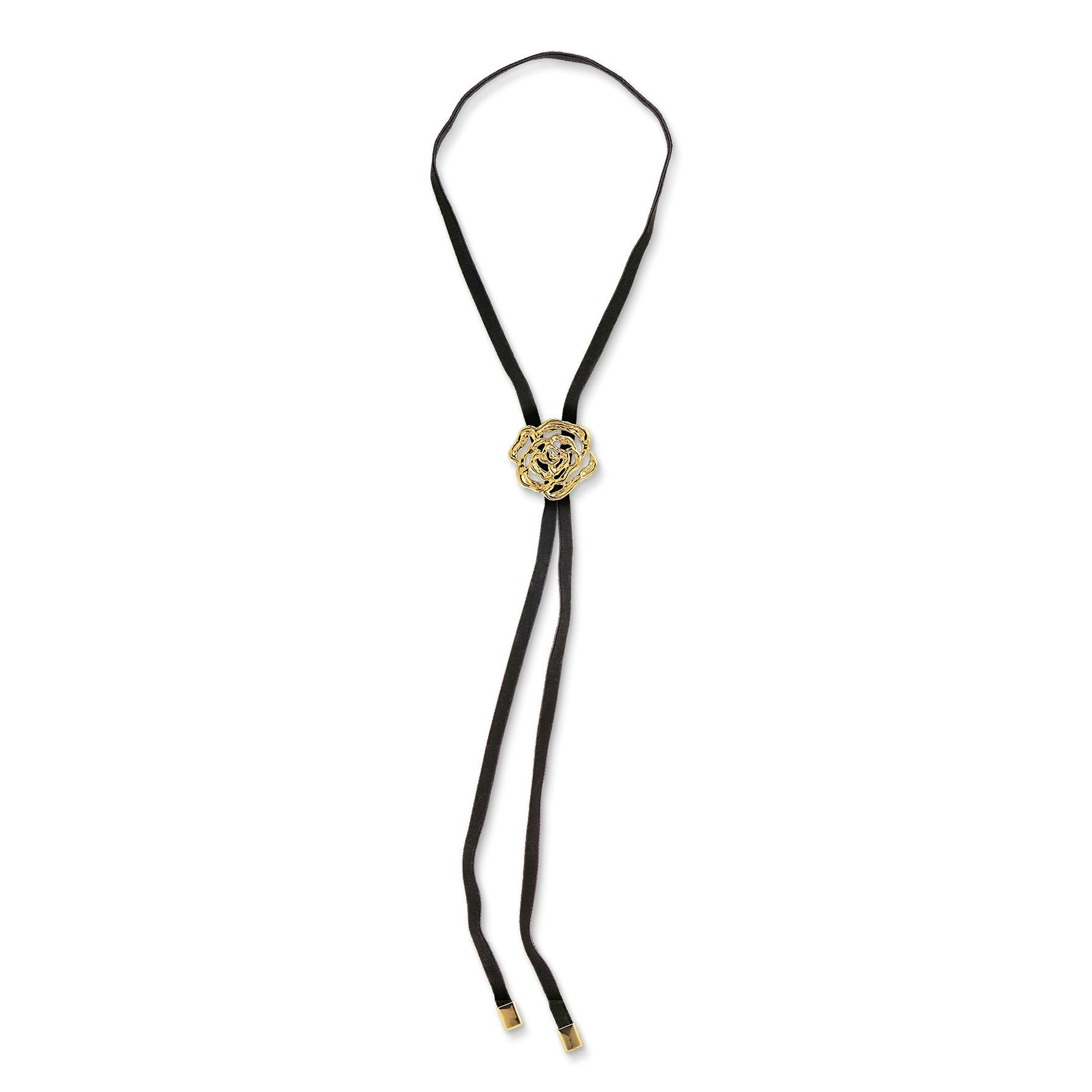 Rosle Bolo Tie Necklace fra Jane Kønig i Forgylt-Sølv Sterling 925