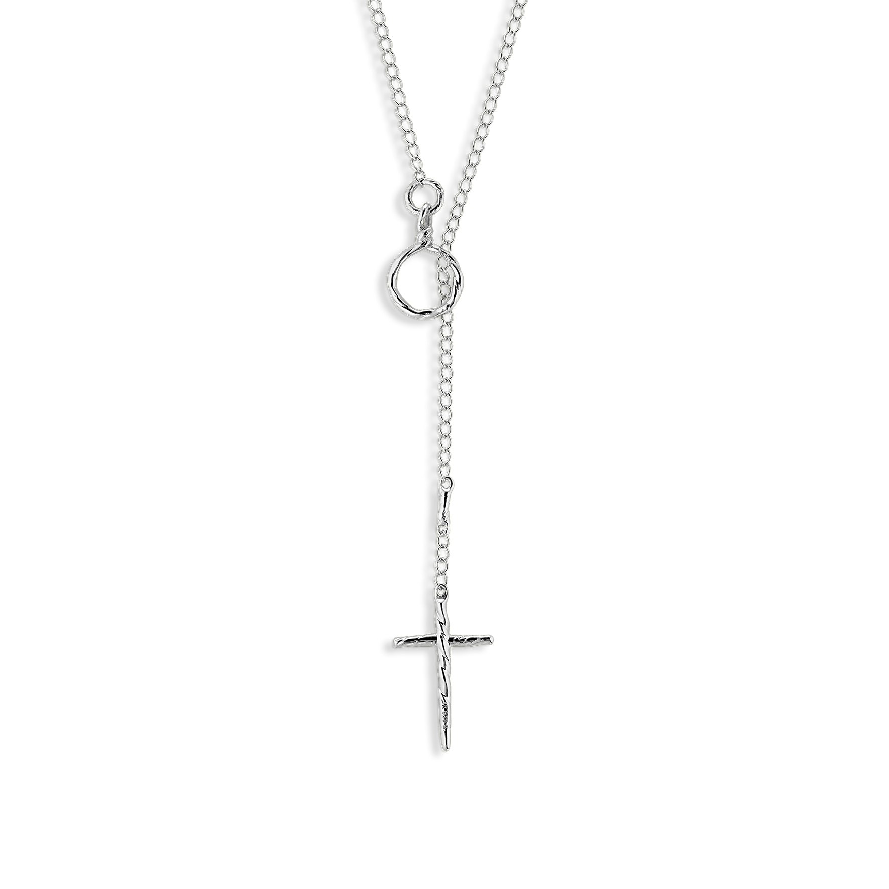 Toggle Cross Necklace z Jane Kønig v Stříbro Sterling 925