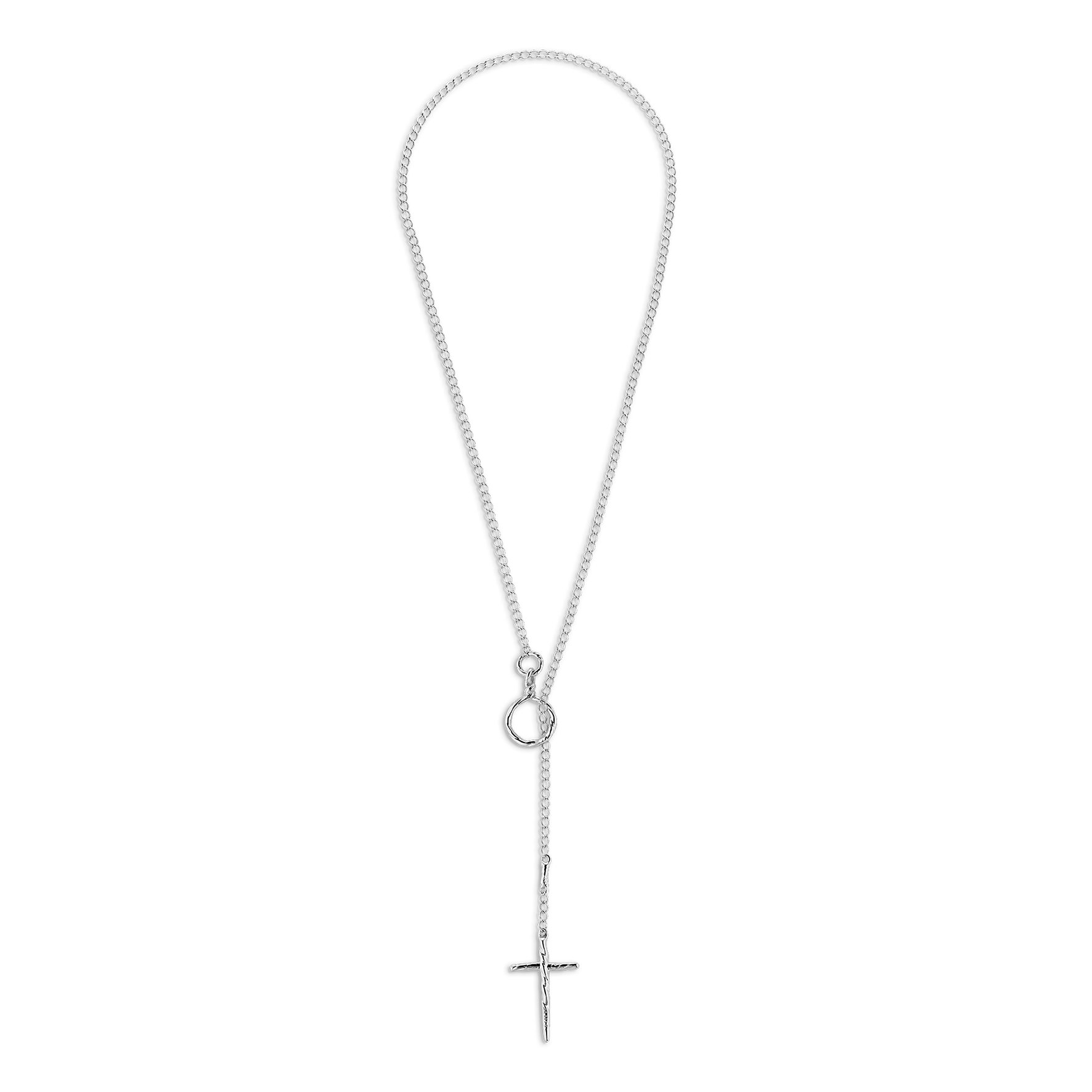Toggle Cross Necklace from Jane Kønig in Silver Sterling 925