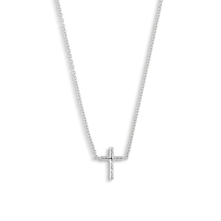 Cross Necklace von Jane Kønig in Vergoldet-Silber Sterling 925