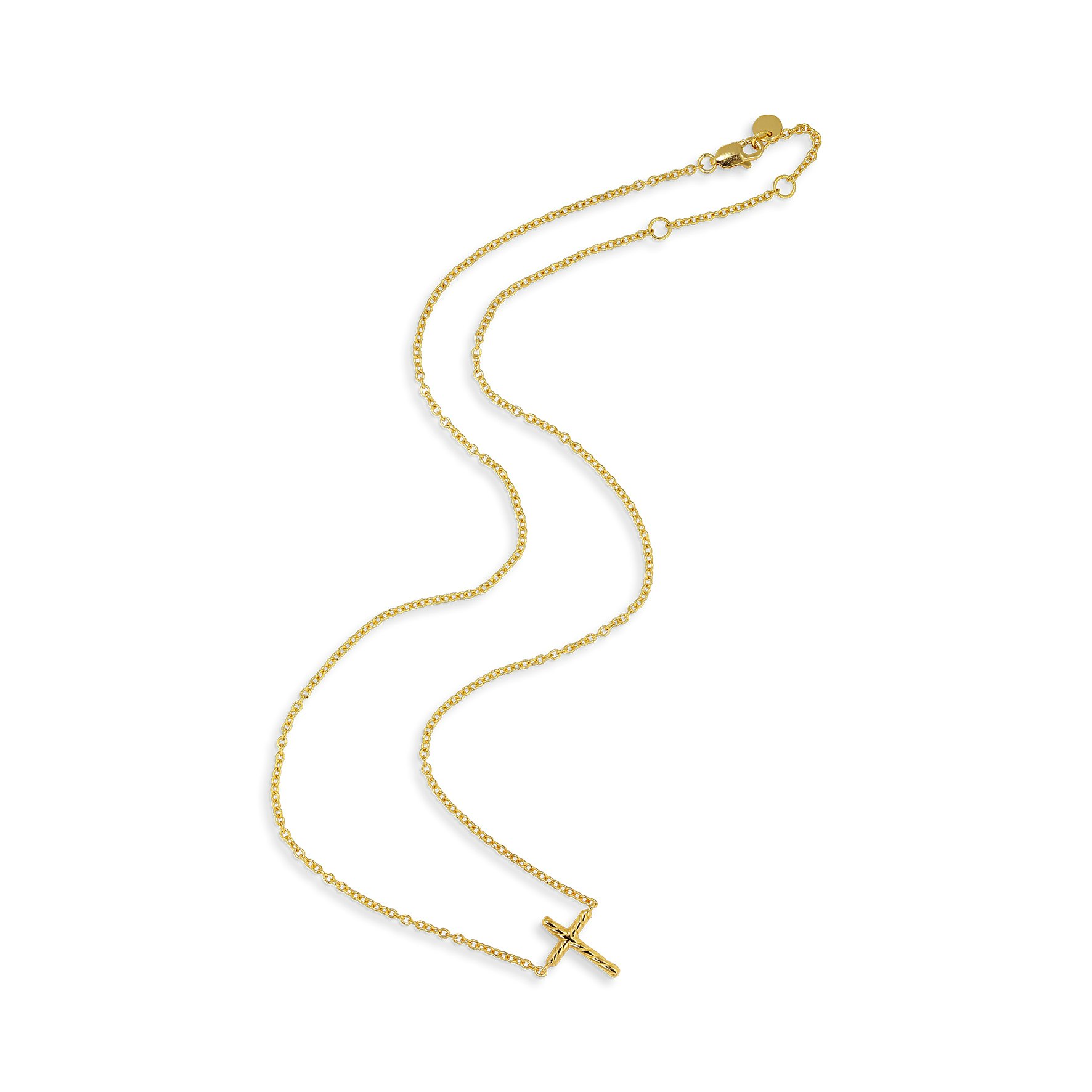 Cross Necklace from Jane Kønig in Goldplated Silver Sterling 925