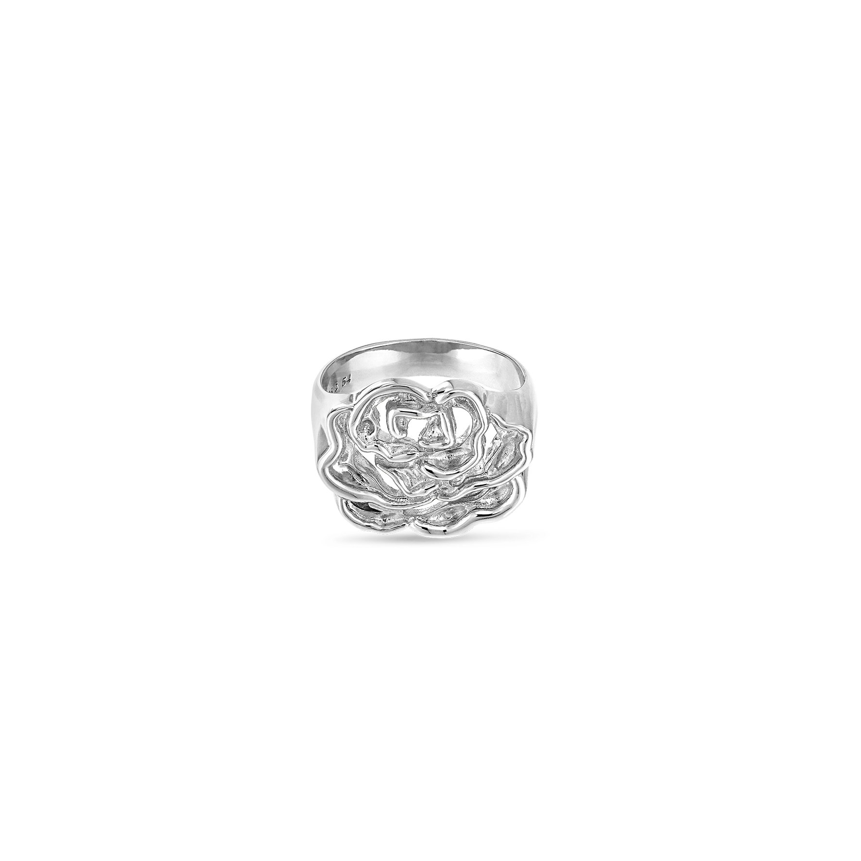 Rosie Signet Ring z Jane Kønig v Pozlacené stříbro sterling 925