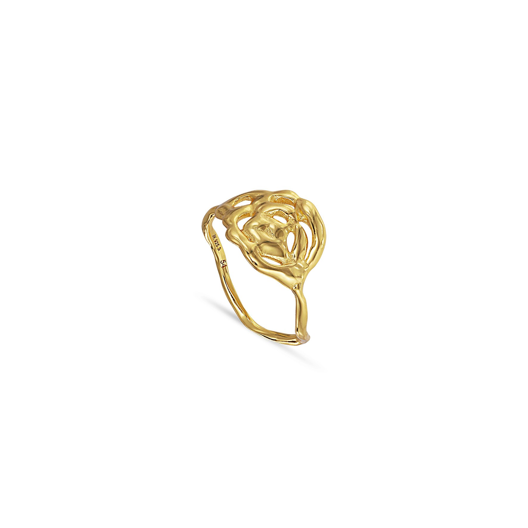 Rose Ring from Jane Kønig in Goldplated Silver Sterling 925