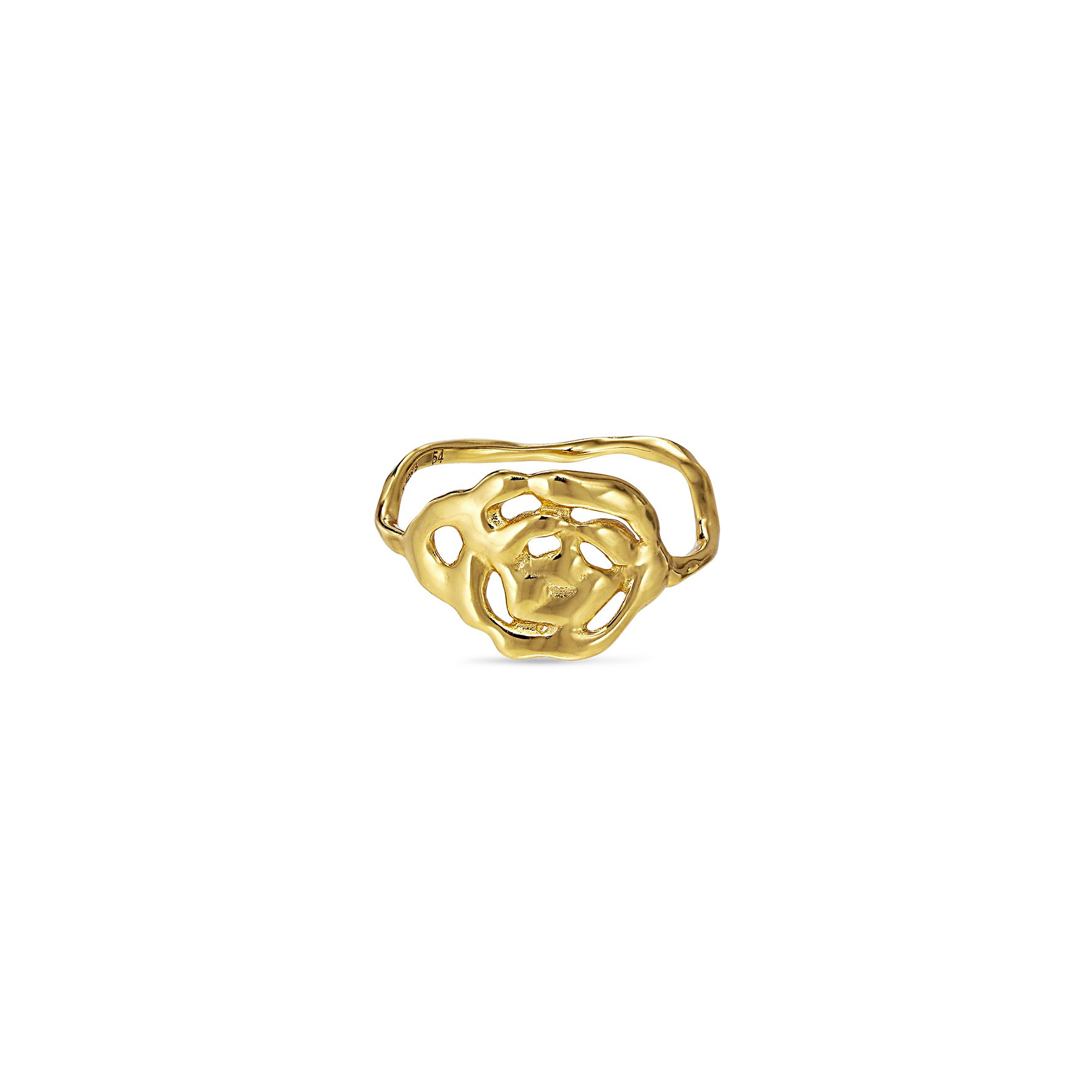 Rose Ring fra Jane Kønig i Forgylt-Sølv Sterling 925