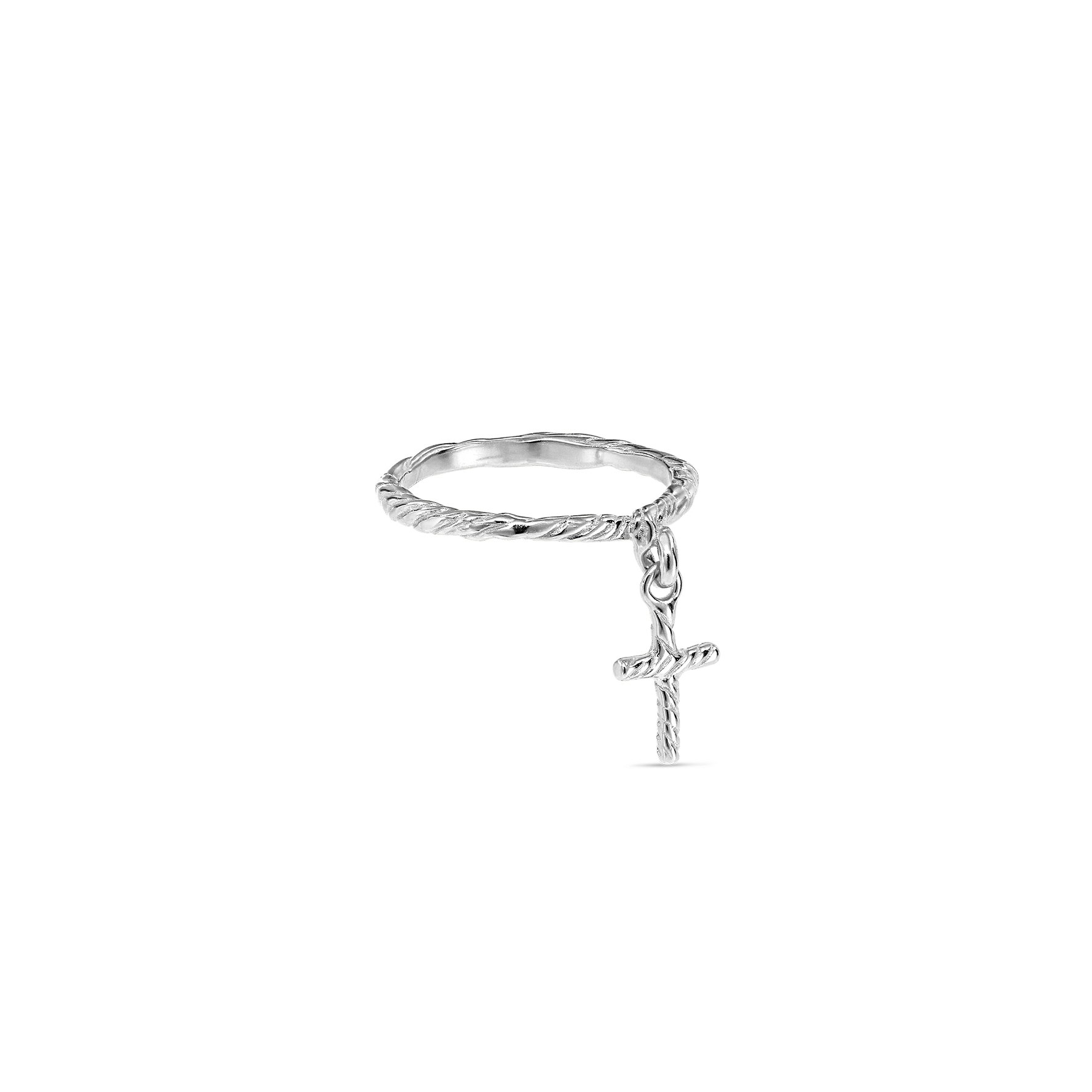 Cross Ring fra Jane Kønig i Sølv Sterling 925