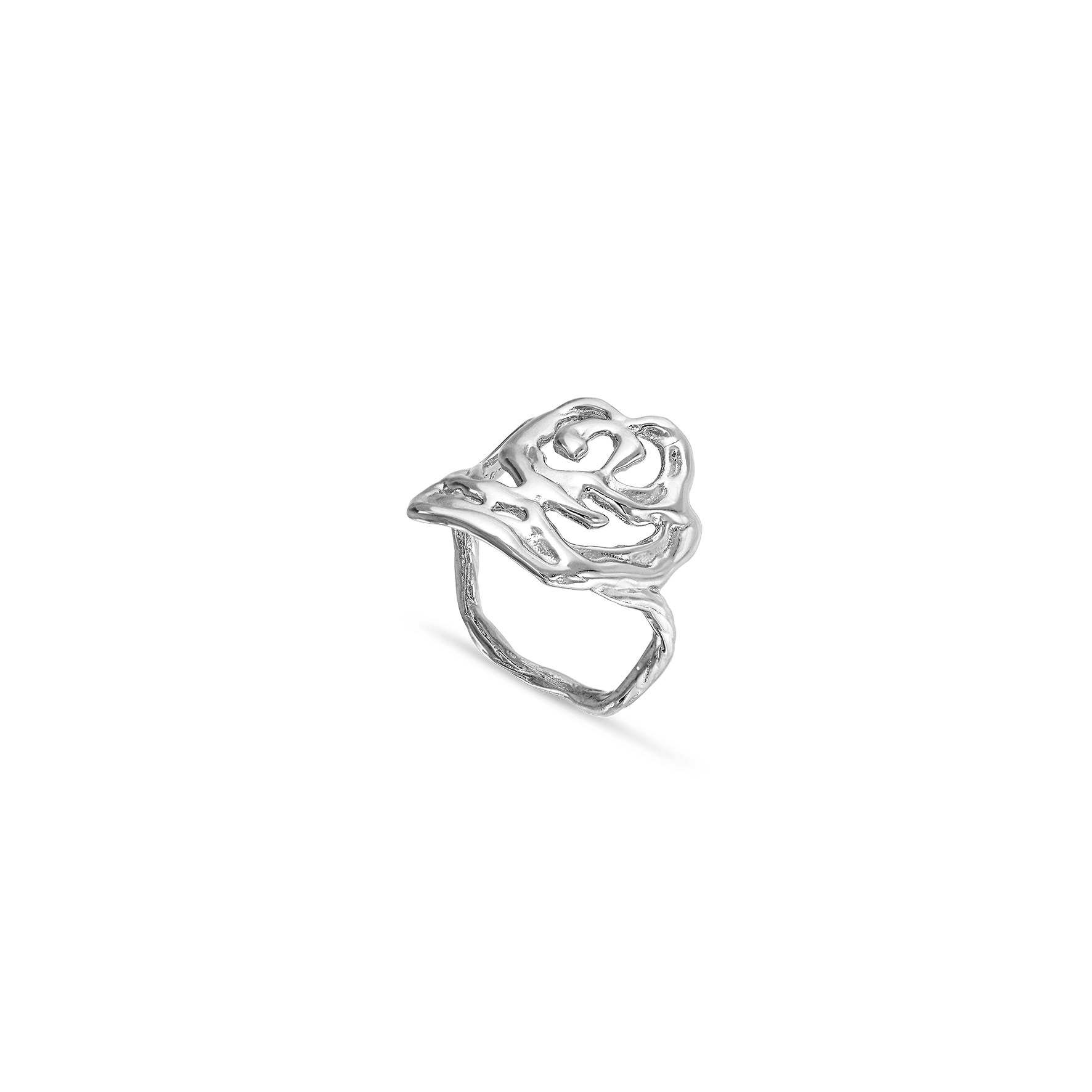Big Rose Ring fra Jane Kønig i Forgylt-Sølv Sterling 925