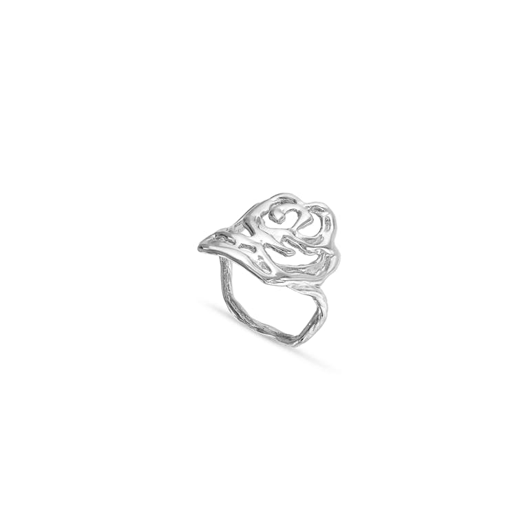 Big Rose Ring from Jane Kønig in Silver Sterling 925