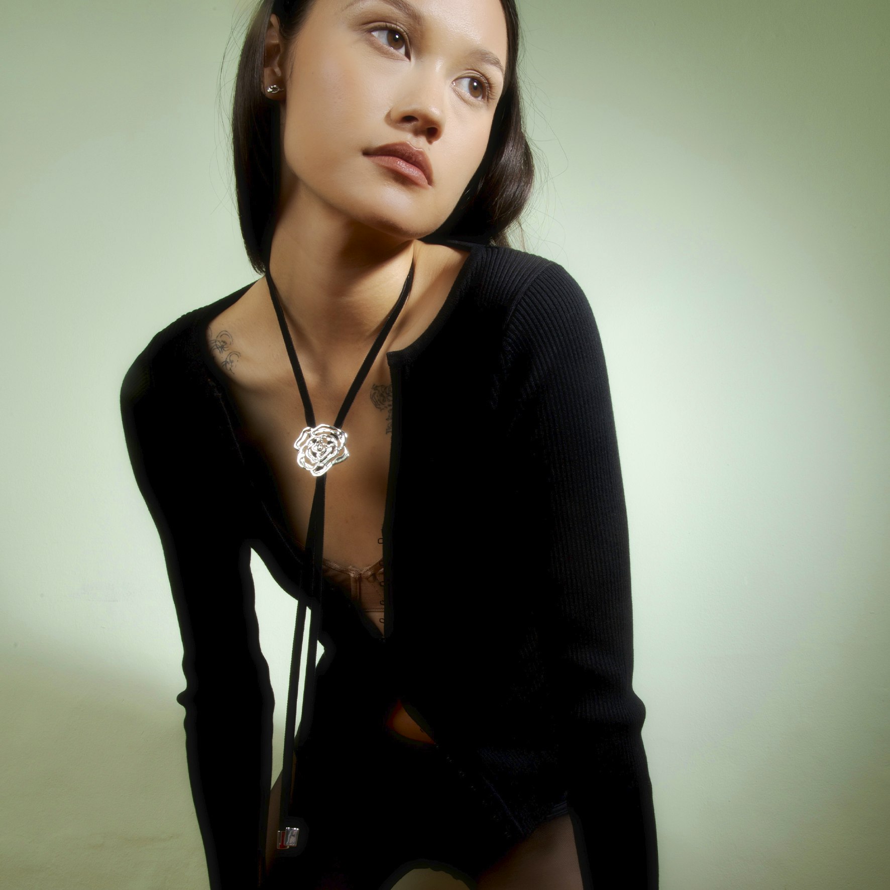 Rosle Bolo Tie Necklace from Jane Kønig in Silver Sterling 925