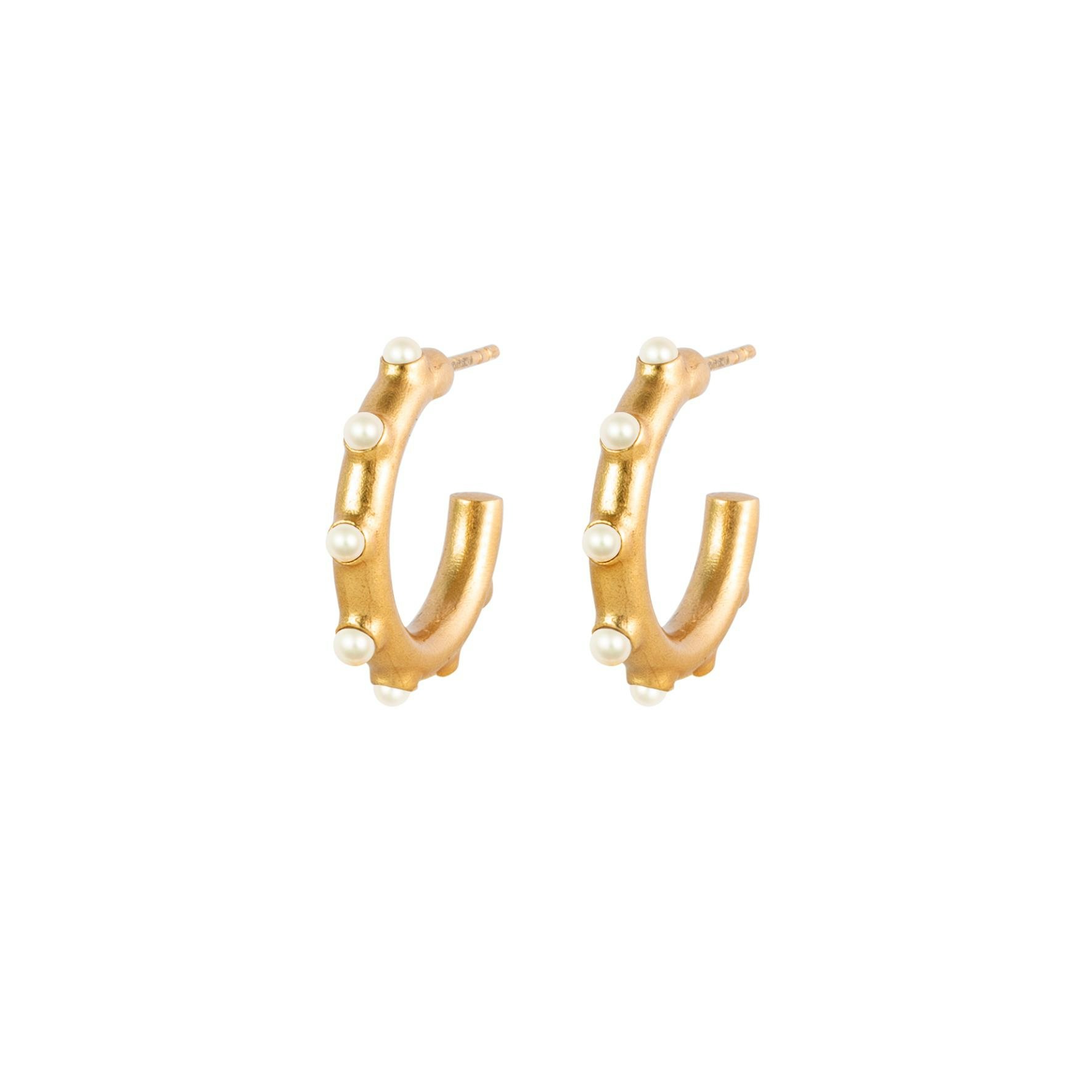 Trace Of Venus Earrings fra House Of Vincent i Forgyldt-Sølv Sterling 925