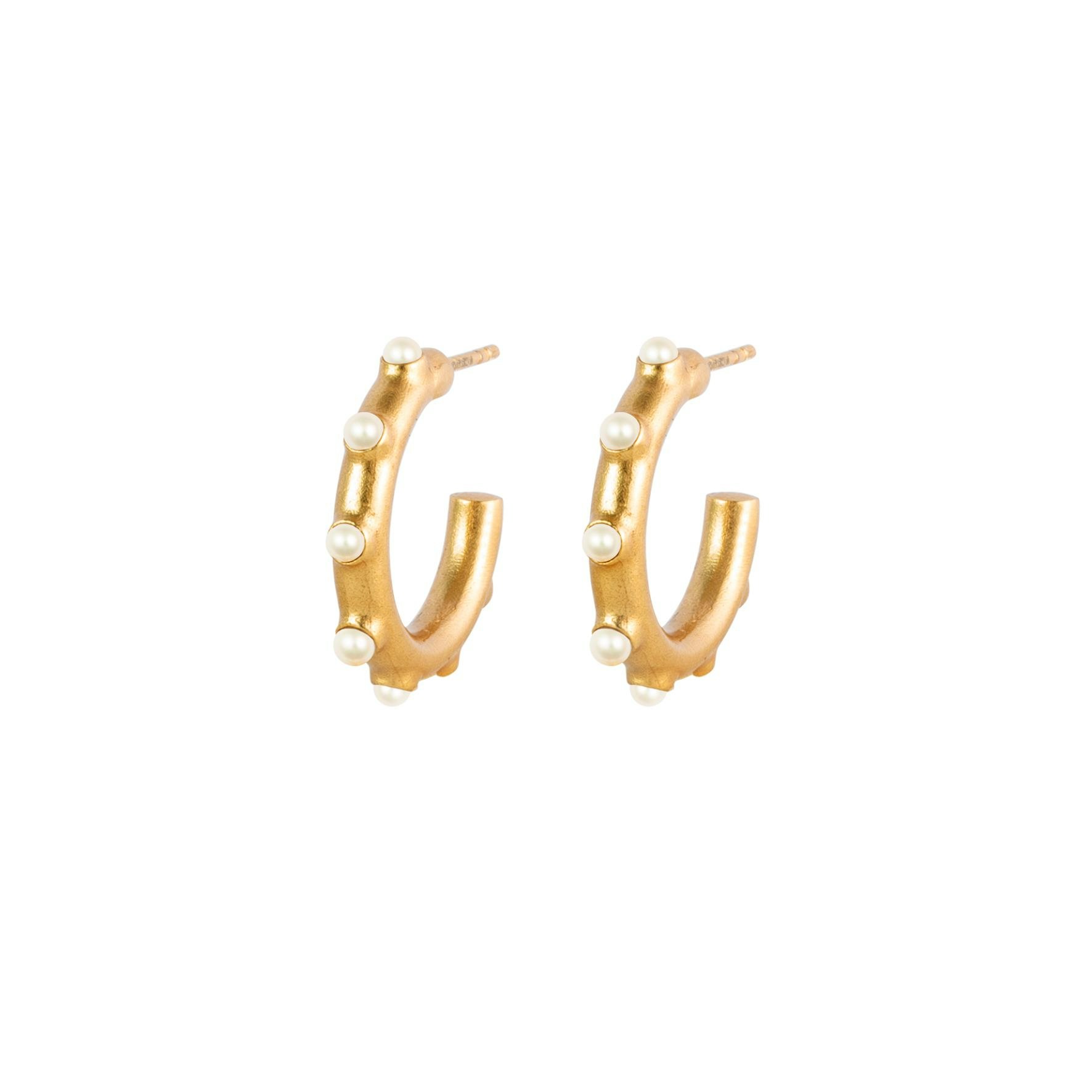 Trace Of Venus Earrings from House Of Vincent in Goldplated Silver Sterling 925