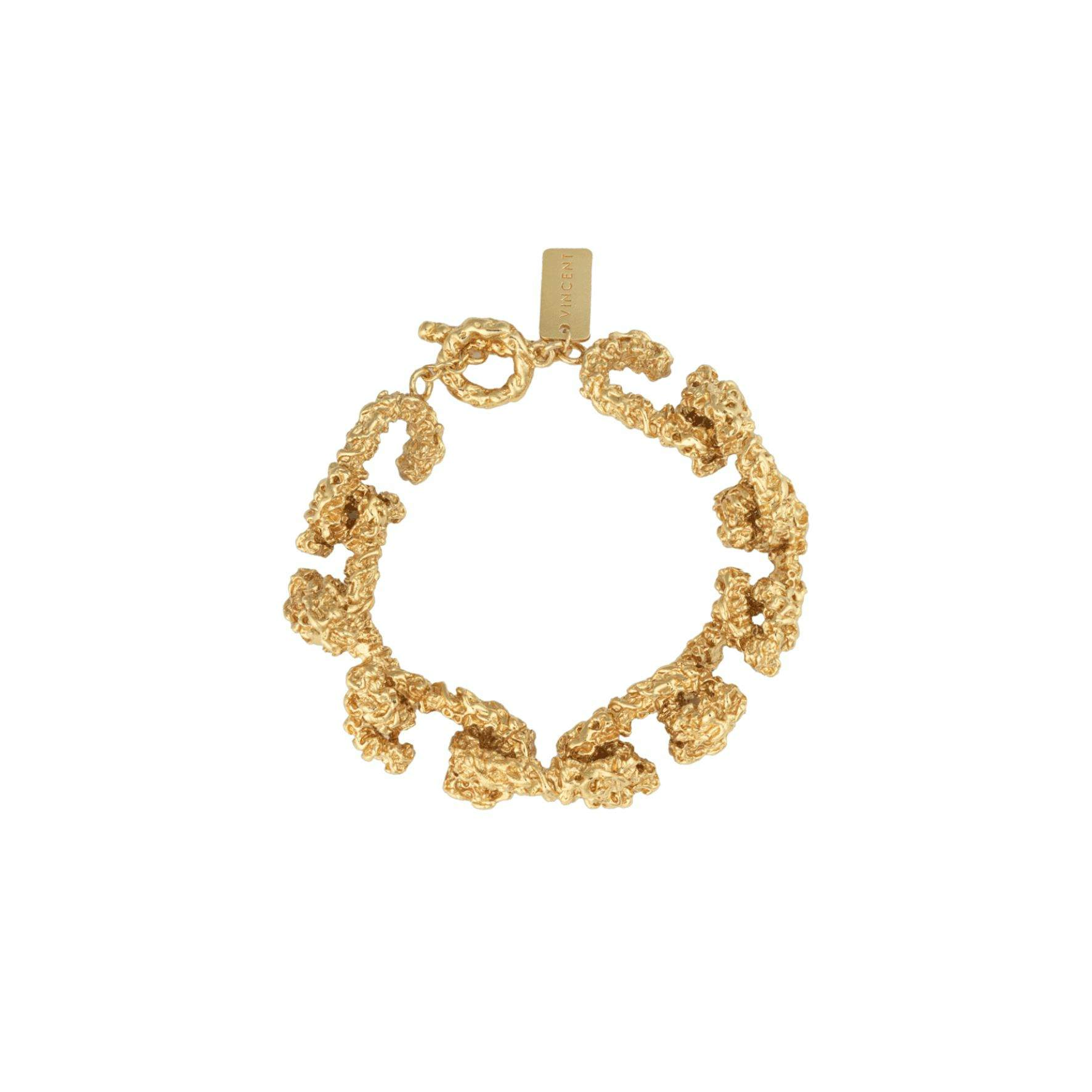 Chain Of Riddle Bracelet from House Of Vincent in Goldplated Brass