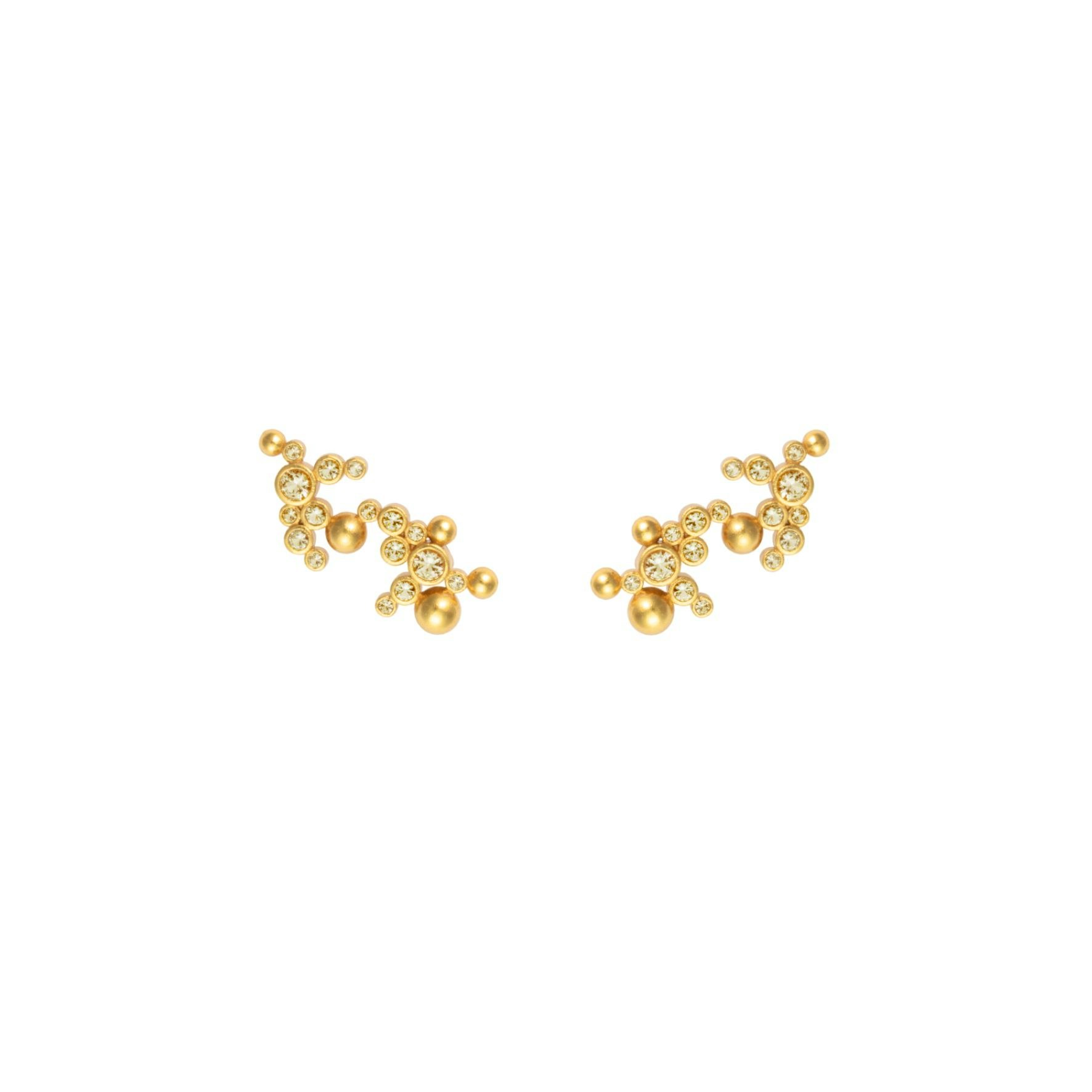 Nebula Earsticks from House Of Vincent in Goldplated Silver Sterling 925
