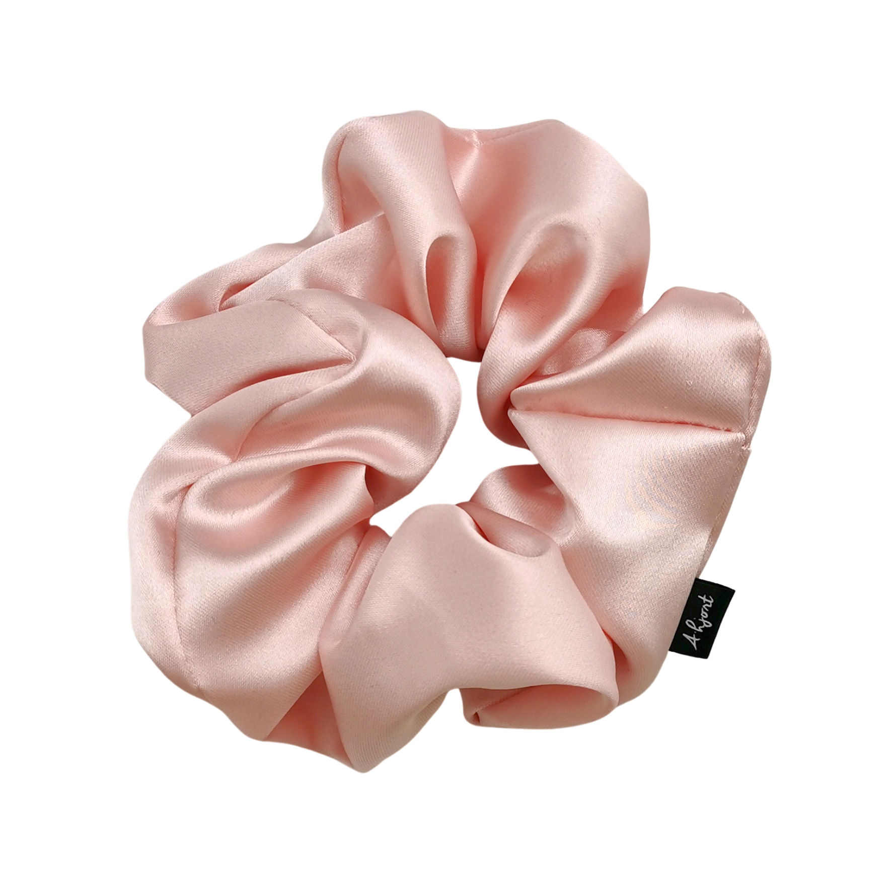 Hair Scrunchie Light Rose Satin from A-Hjort Jewellery in Satin