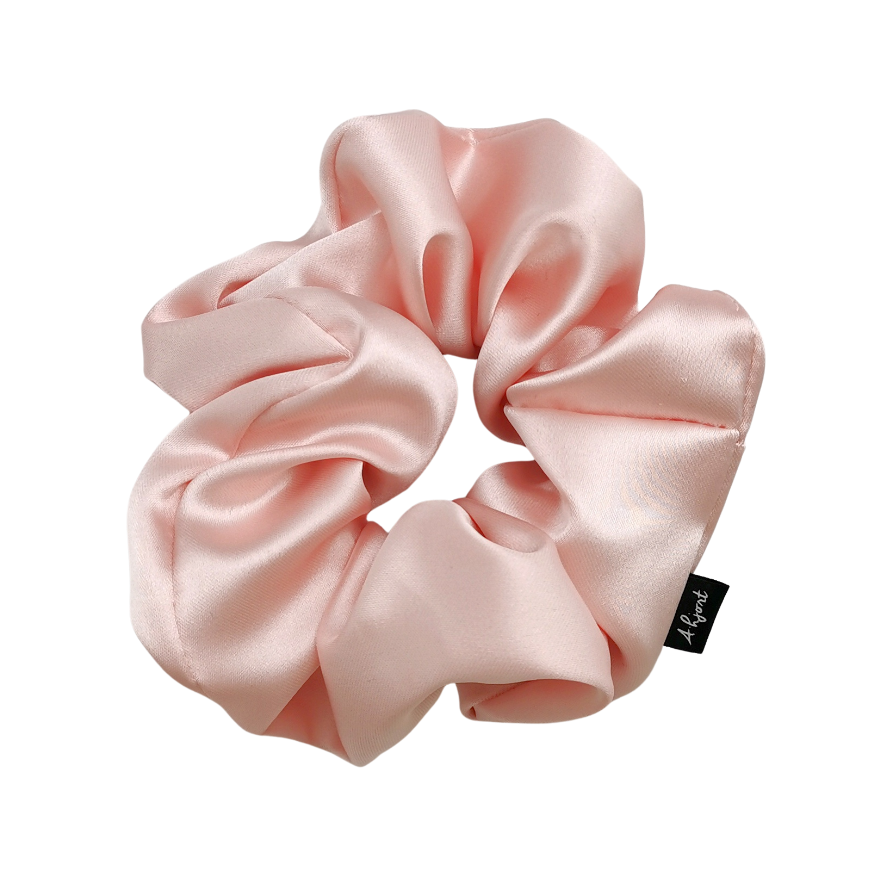 Hair Scrunchie Light Rose Satin from A-Hjort Jewellery in Satin