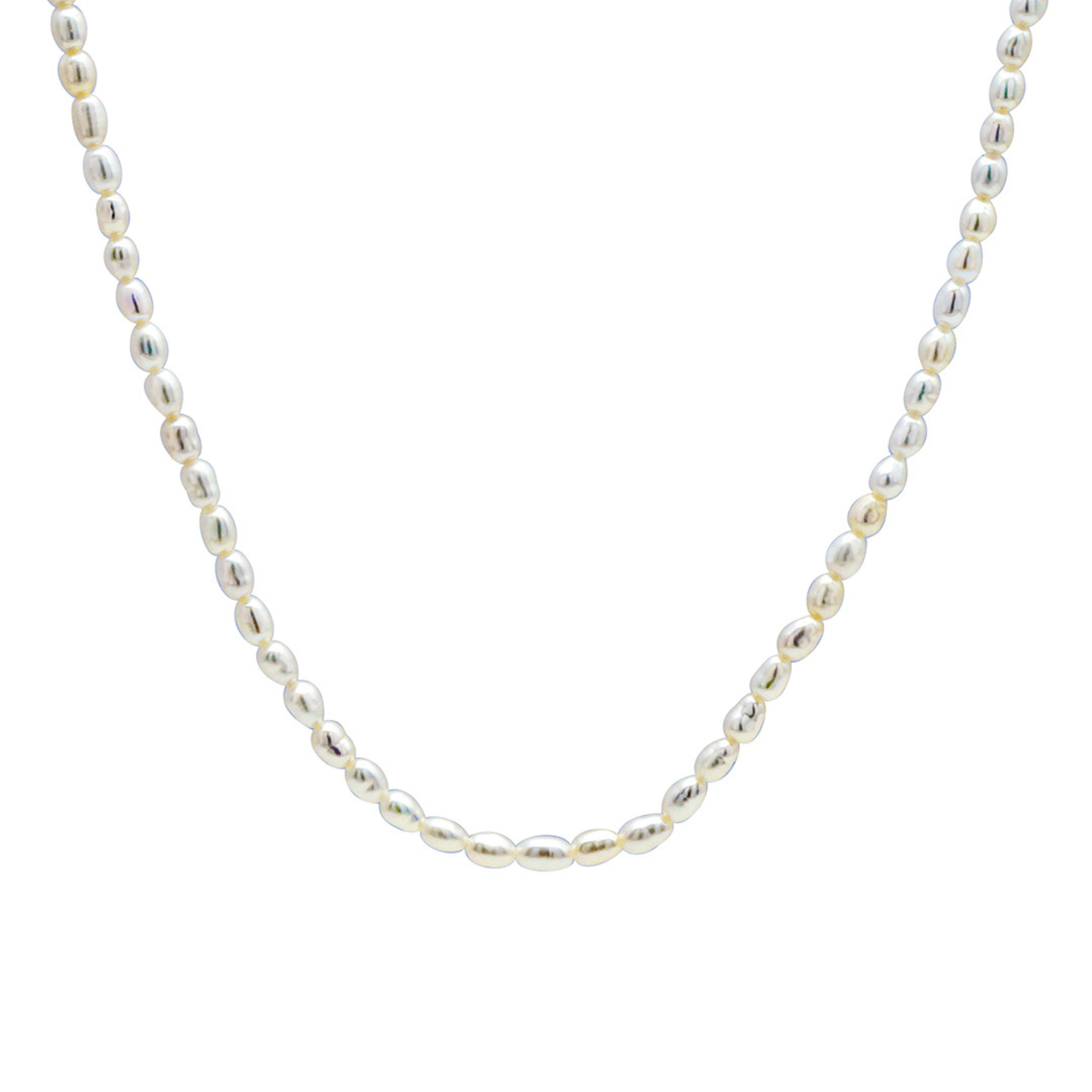 Michelle Pearl Necklace fra A-Hjort Jewellery i Forgyldt-Sølv Sterling 925