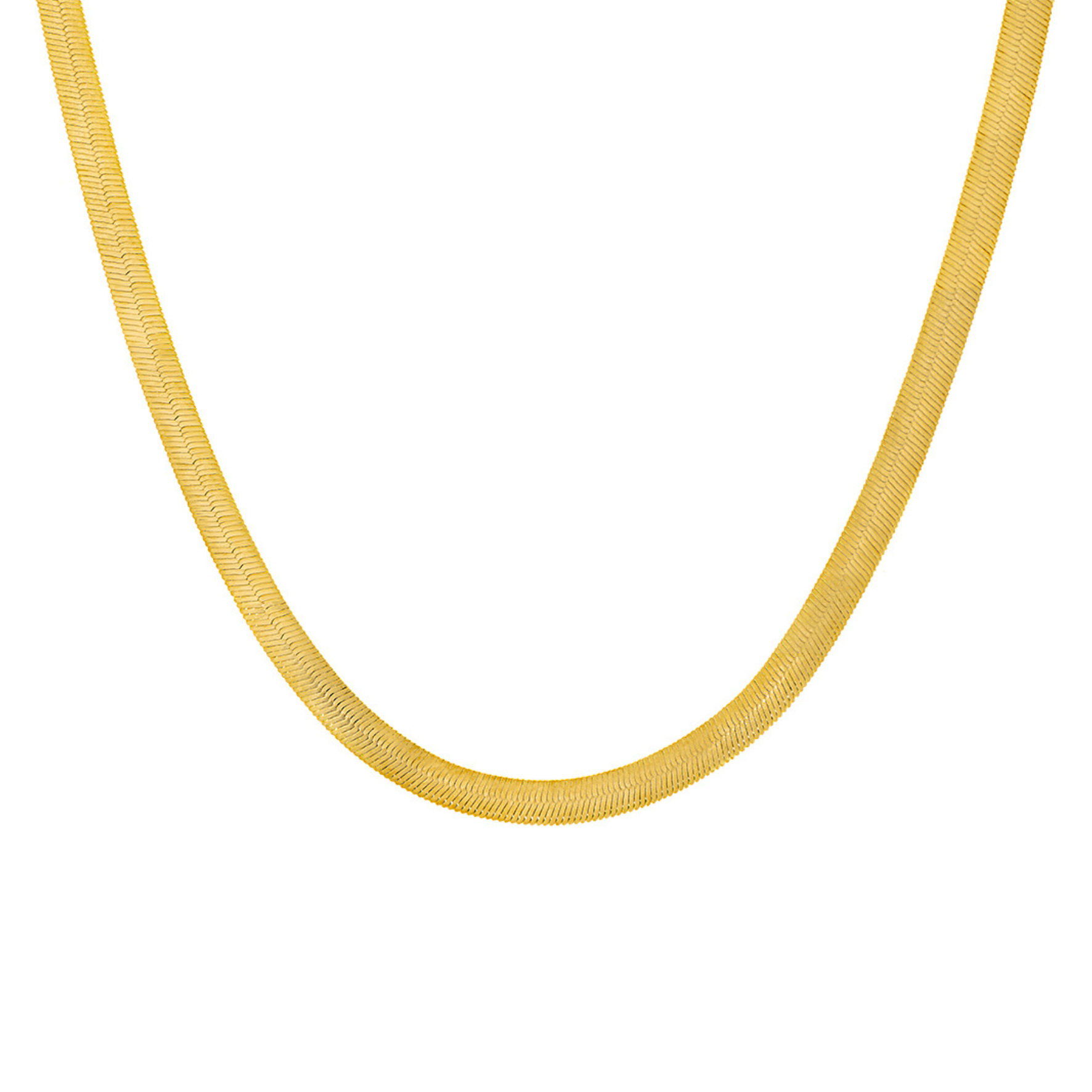Fie Snake Necklace van A-Hjort Jewellery in Verguld-Zilver Sterling 925