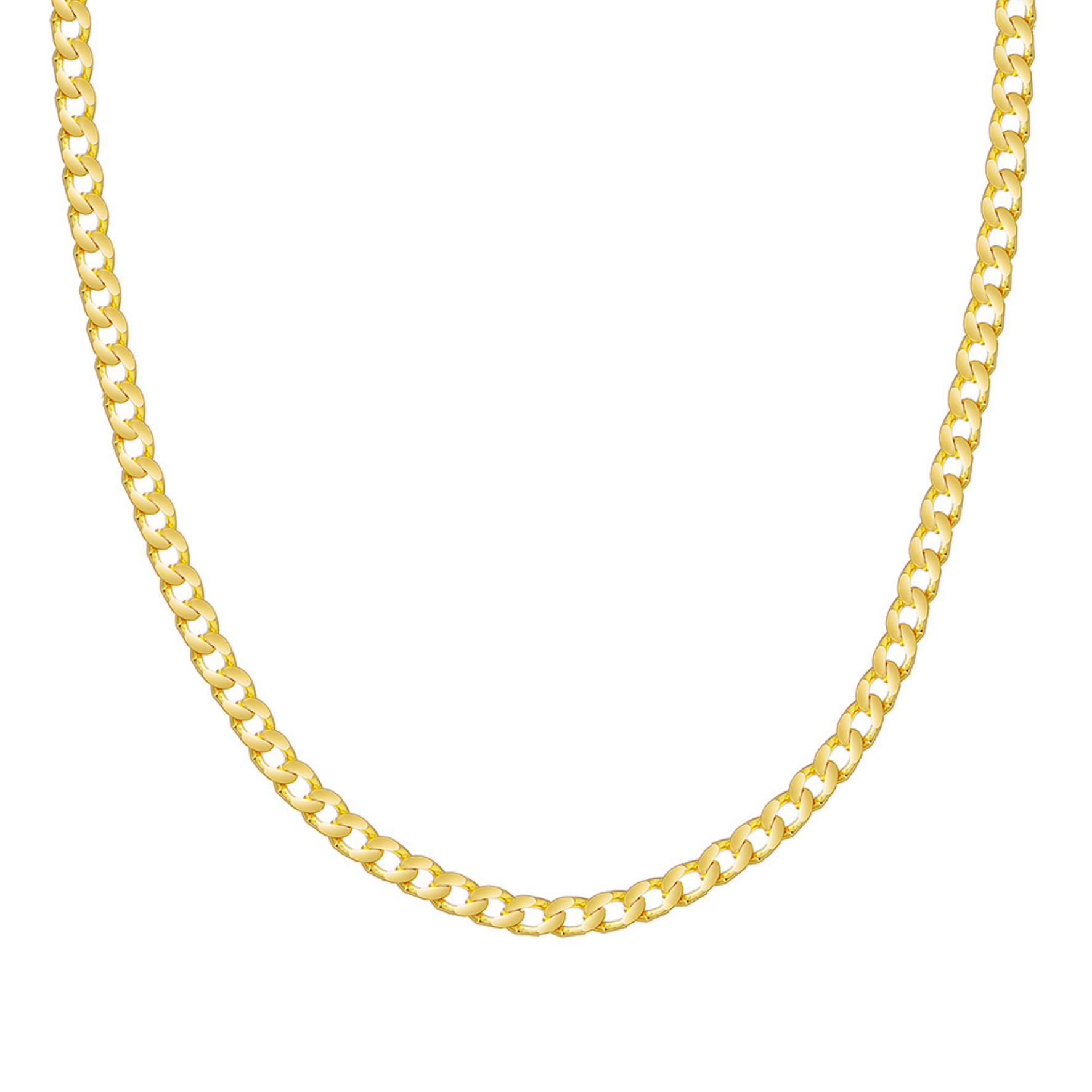 Line Panzer Necklace from A-Hjort Jewellery in Goldplated Silver Sterling 925