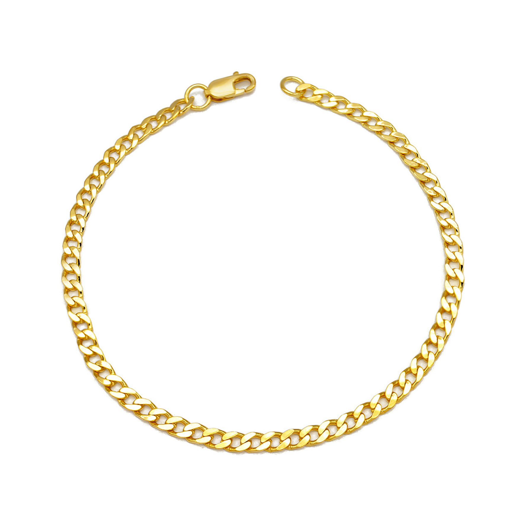 Line Panzer Bracelet from A-Hjort Jewellery in Goldplated Silver Sterling 925